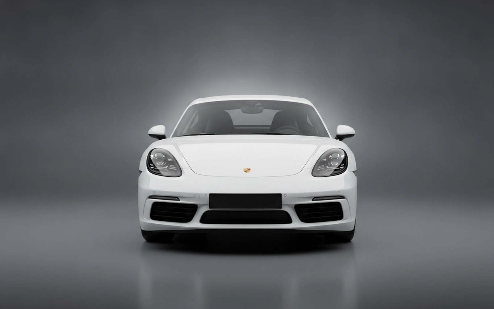Porsche Cayman White 2024 — exterior side view