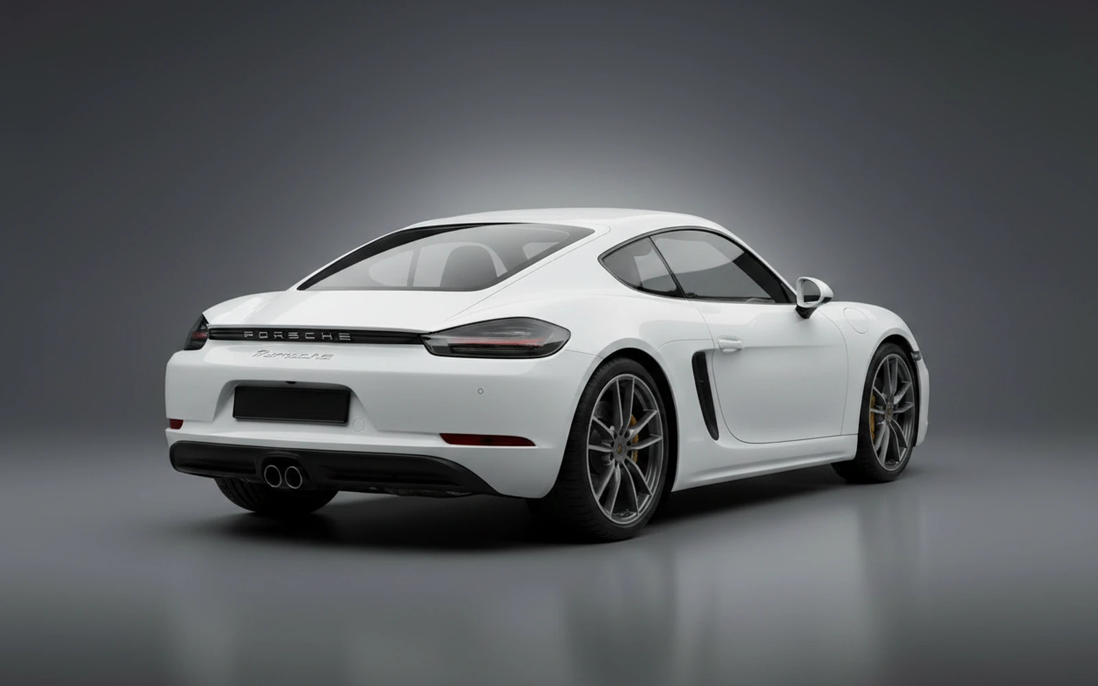 Porsche Cayman White 2024 — interior dashboard