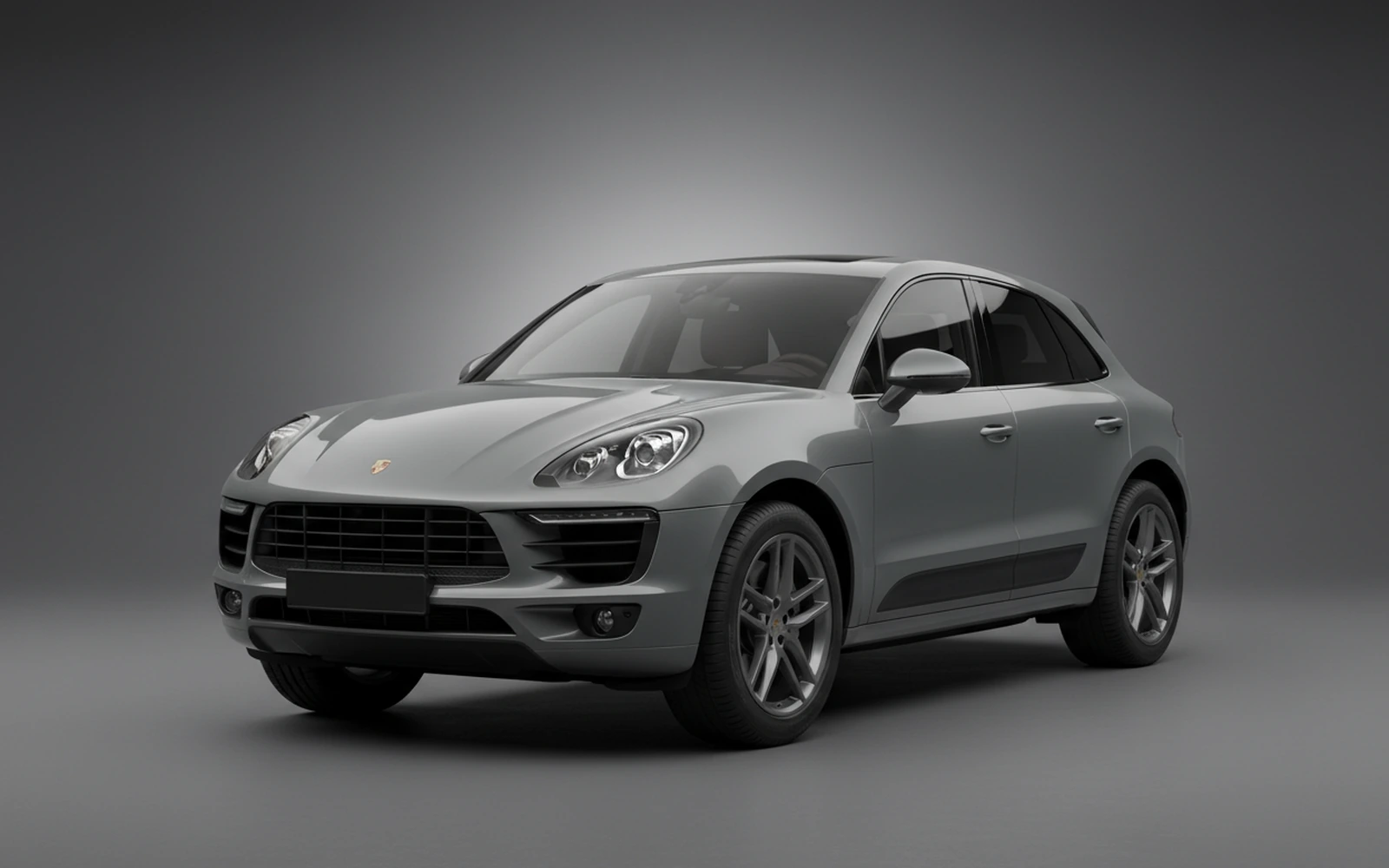 Porsche Macan GTS Grey 2017 for rent in Miami — exterior front view