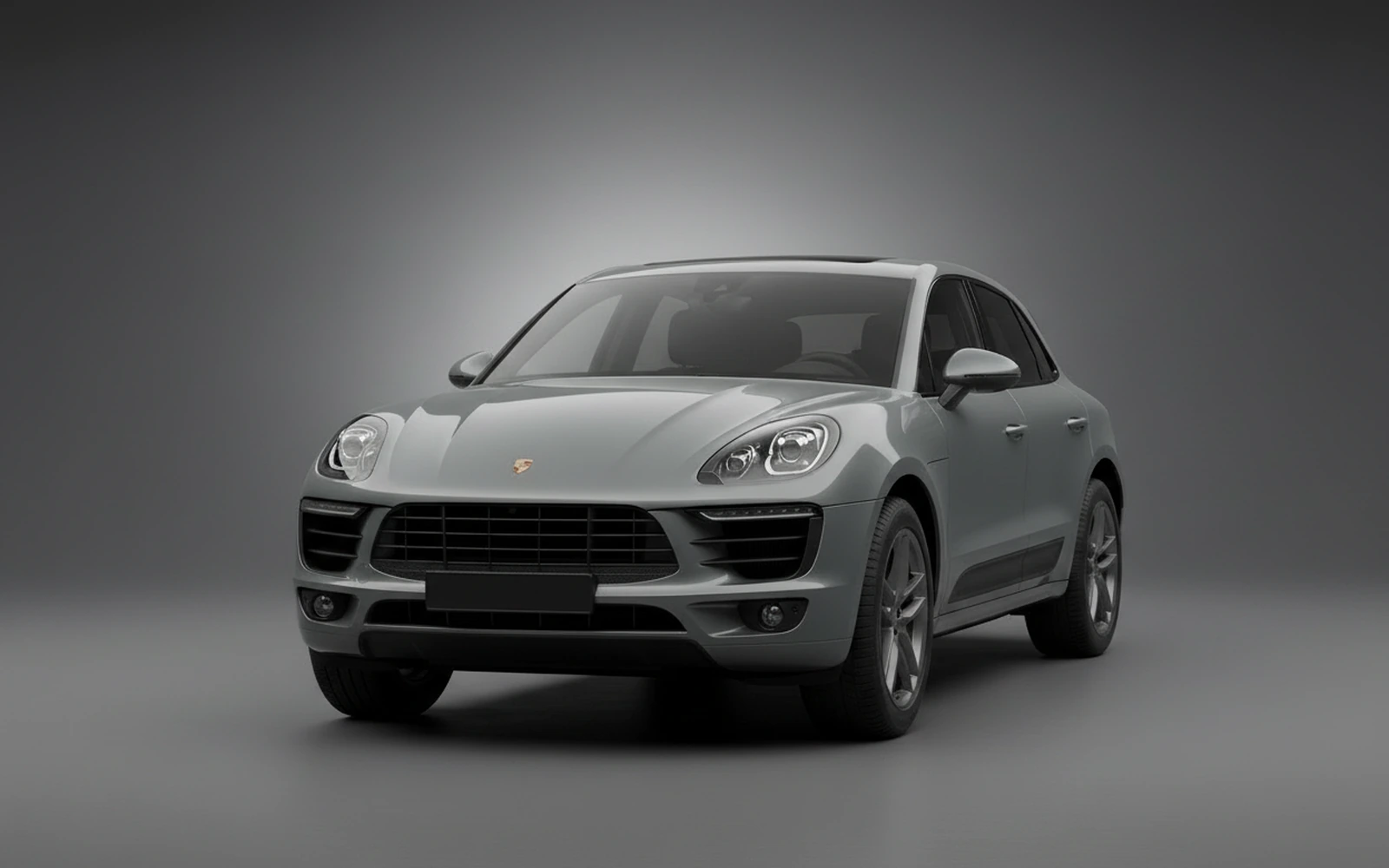 Porsche Macan GTS Grey 2017 — exterior side view