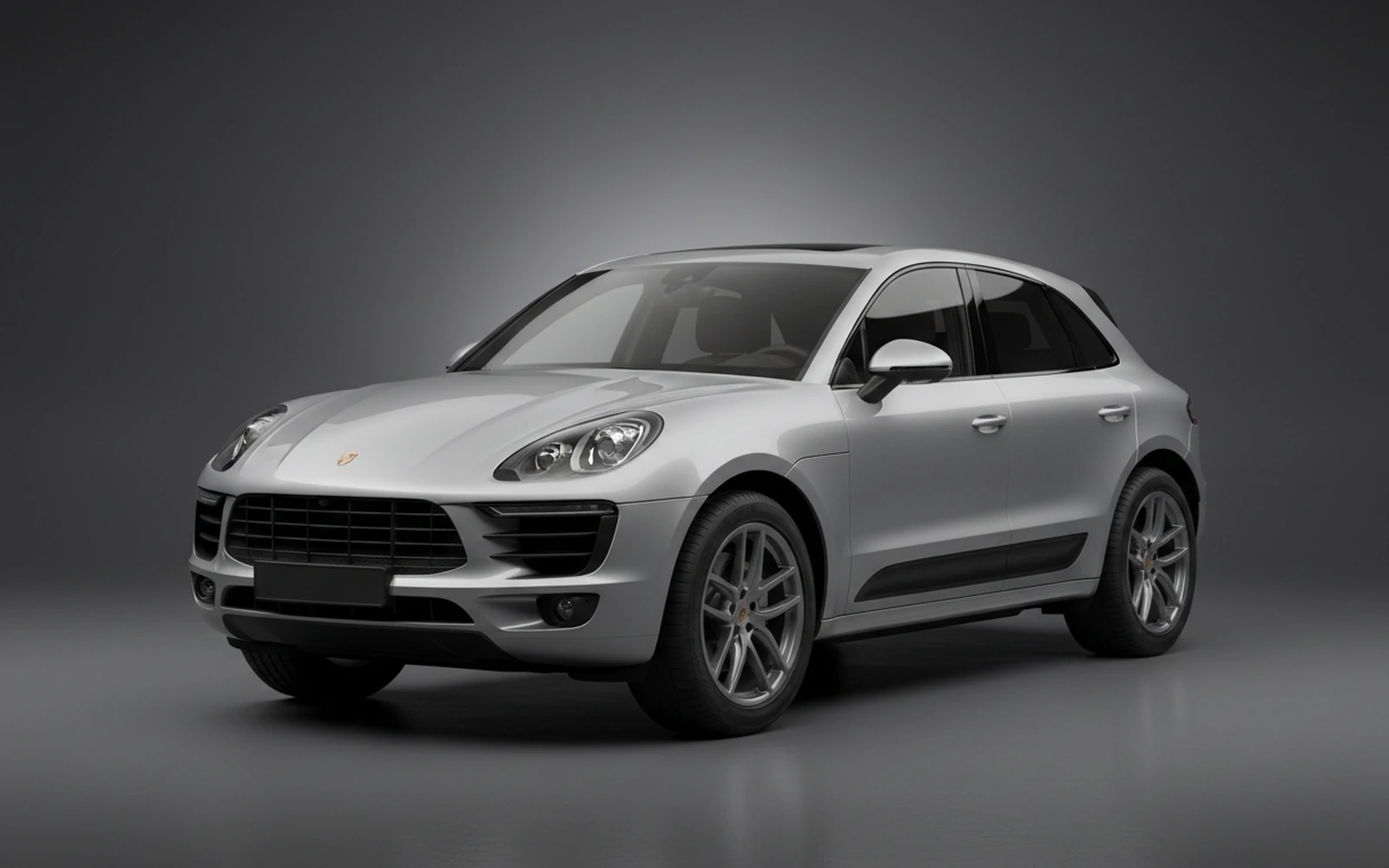 Porsche Macan GTS Plata 2017 for rent in Miami — exterior front view