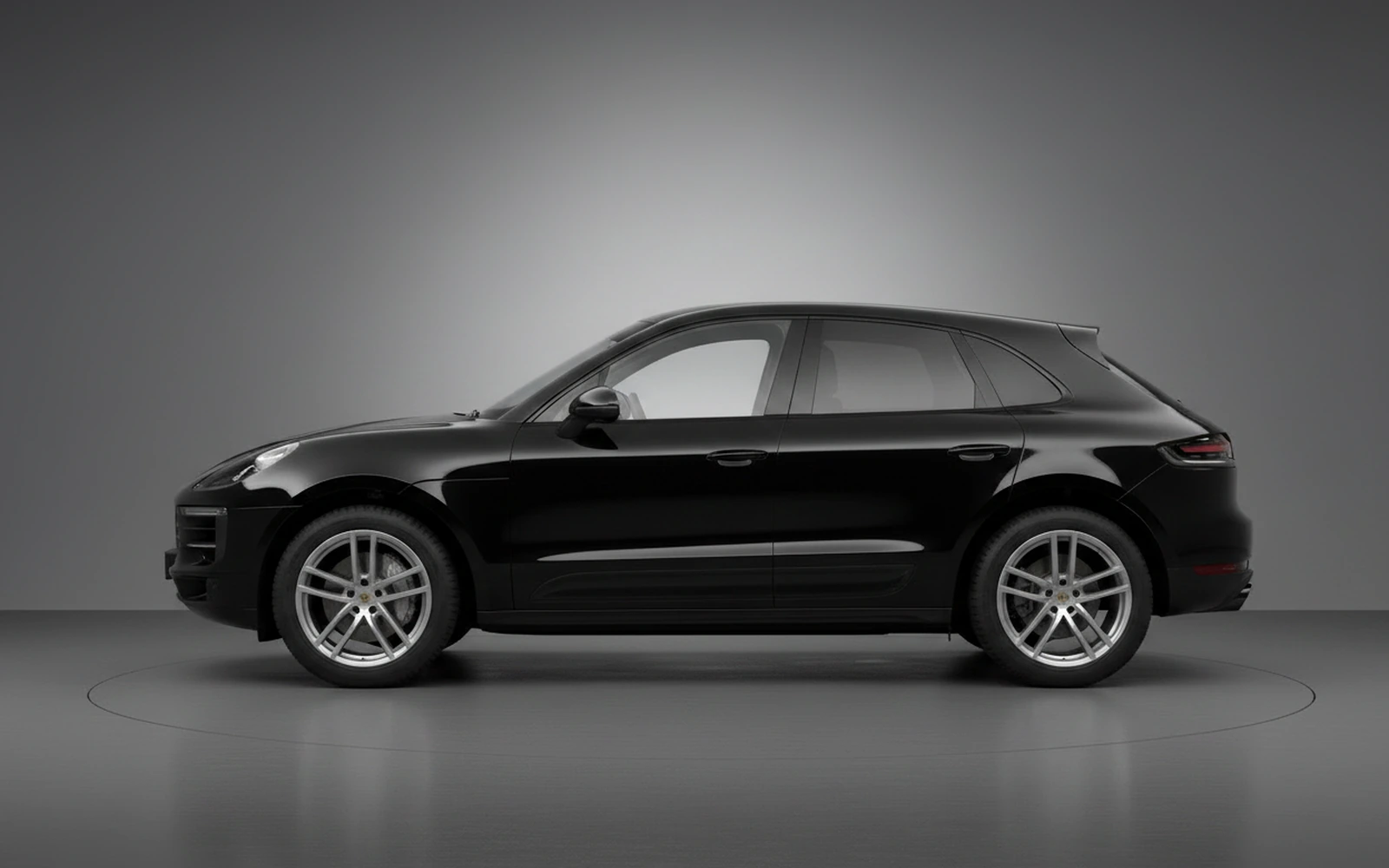 Porsche Macan Black 2024 — exterior rear view