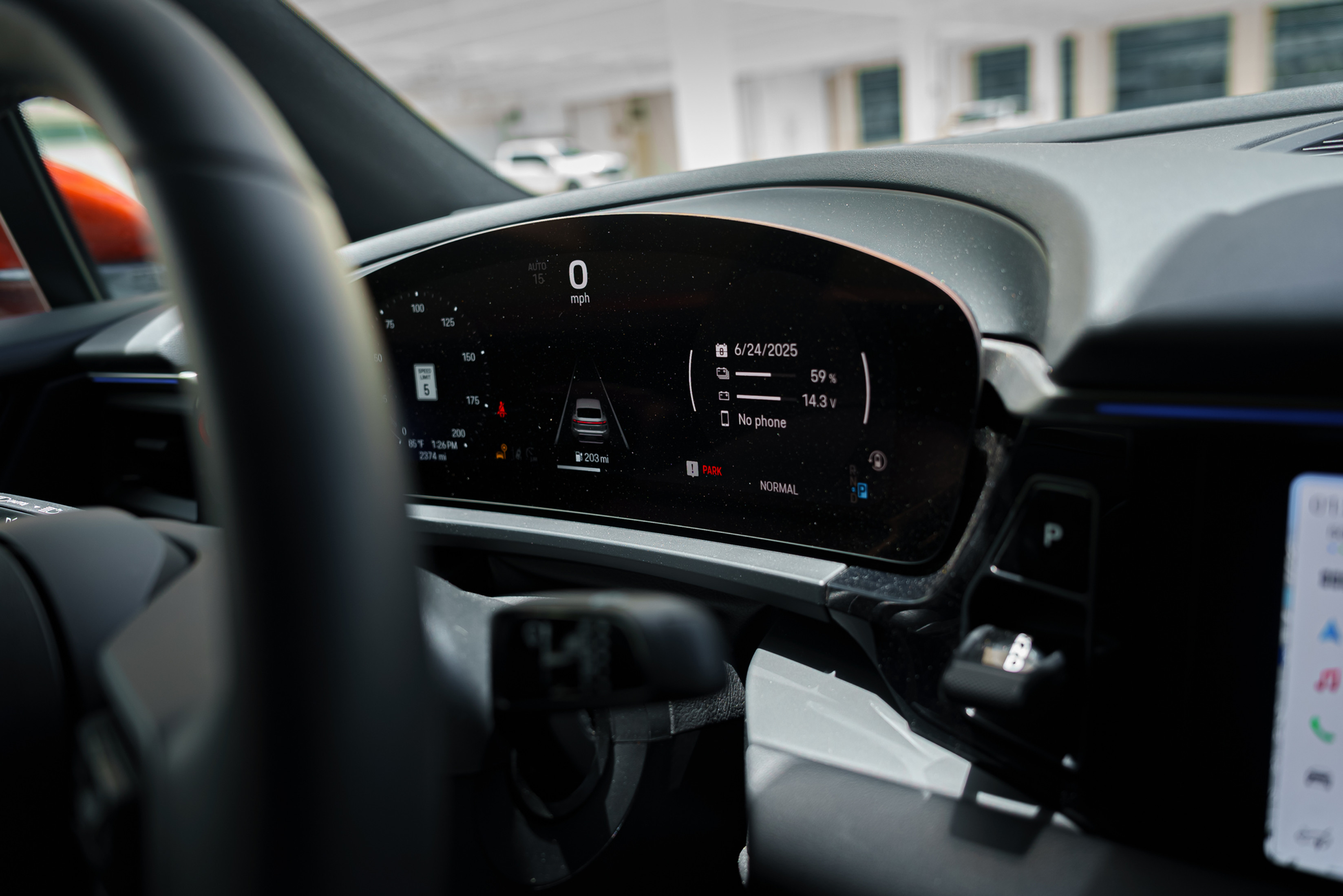 Porsche Macan Grey — interior dashboard