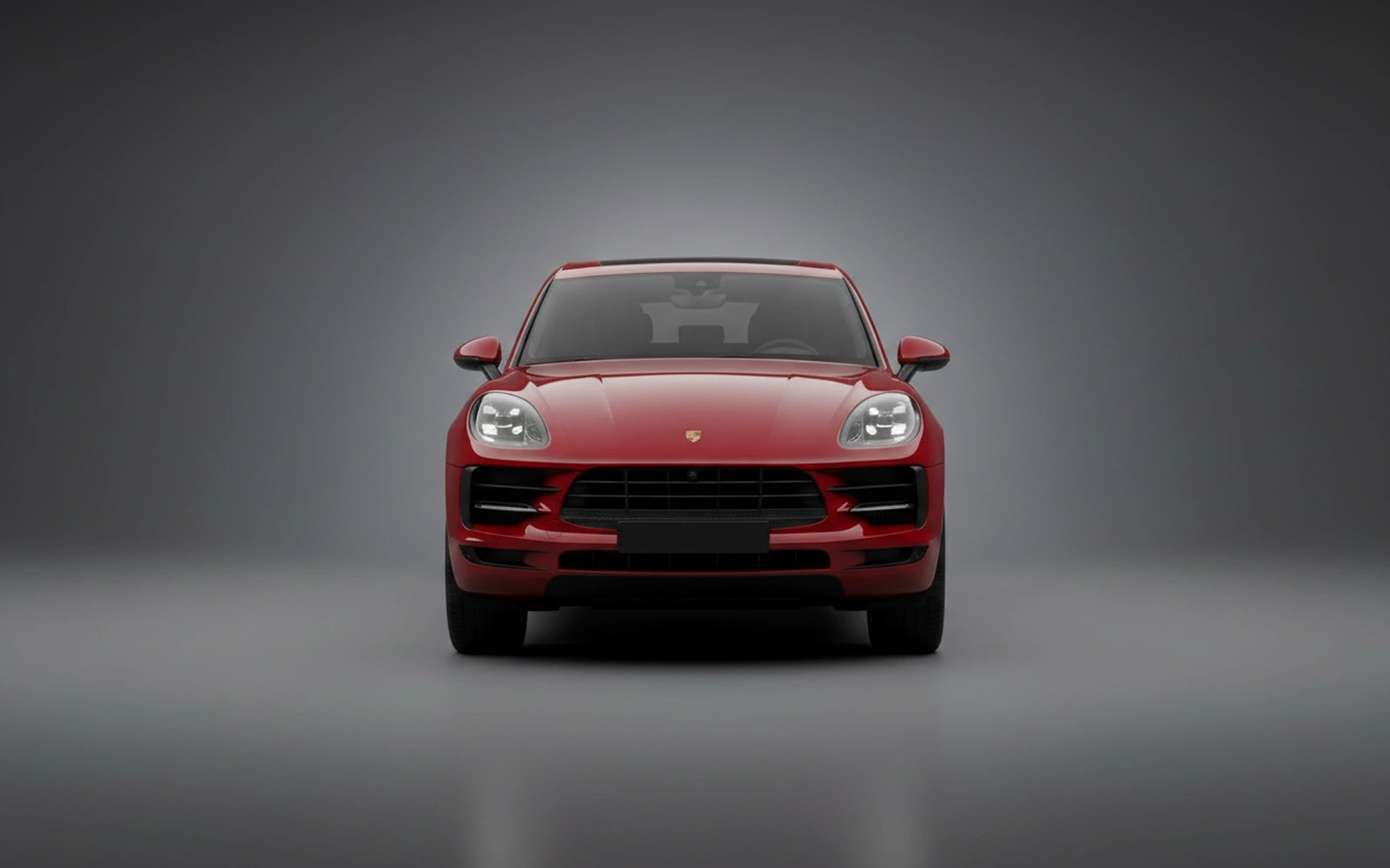 Porsche Macan Red 2023 — exterior side view