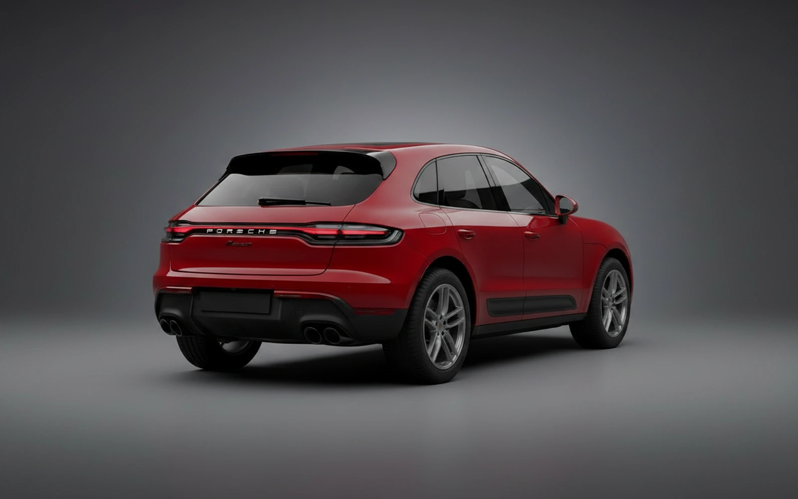 Porsche Macan Red 2023 — interior dashboard