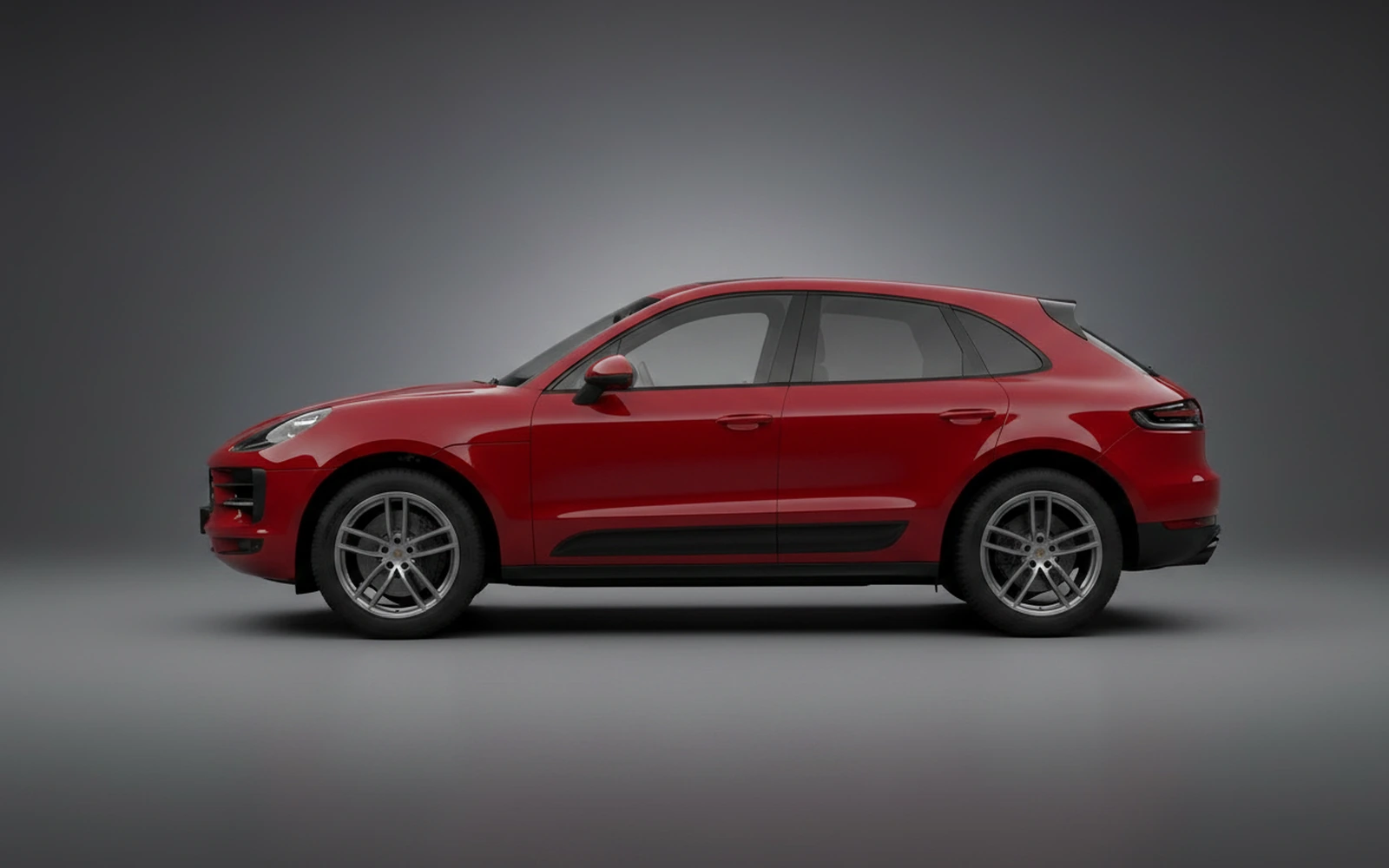 Porsche Macan Red 2023 — exterior rear view