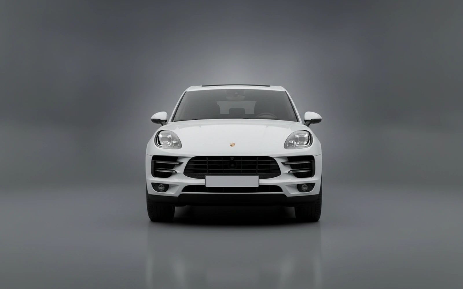 Porsche Macan White 2024 — exterior side view