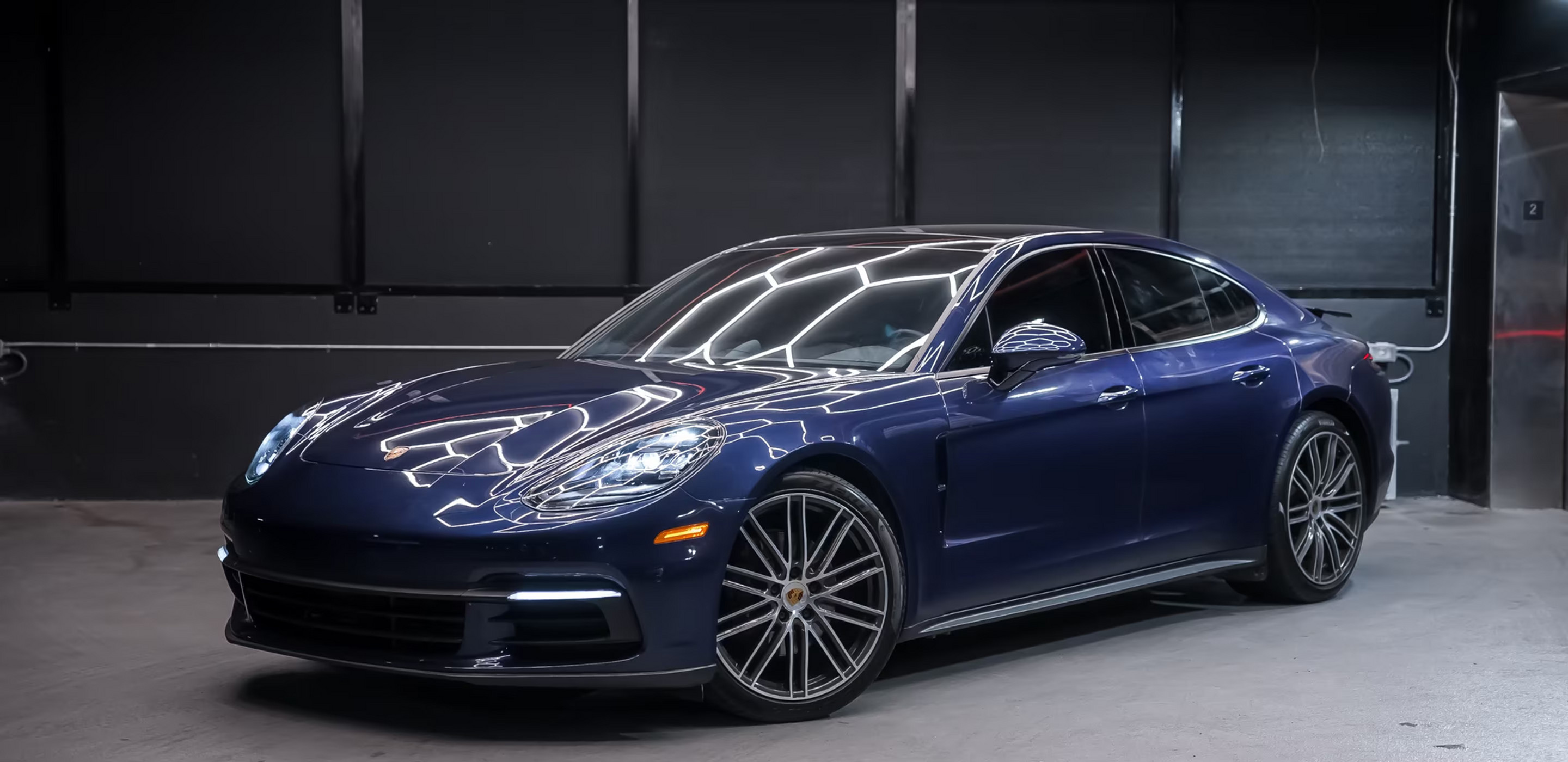 Porsche Panamera Black 2020 for rent in Miami — exterior photo
