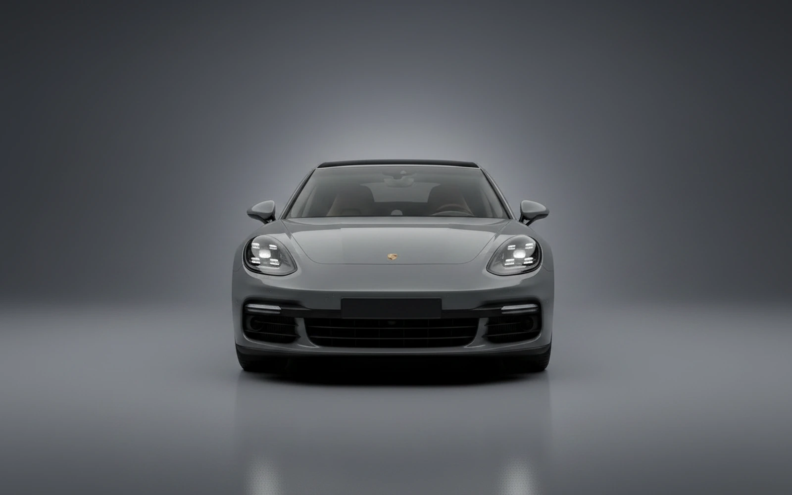 Porsche Panamera Grey 2023 — exterior side view