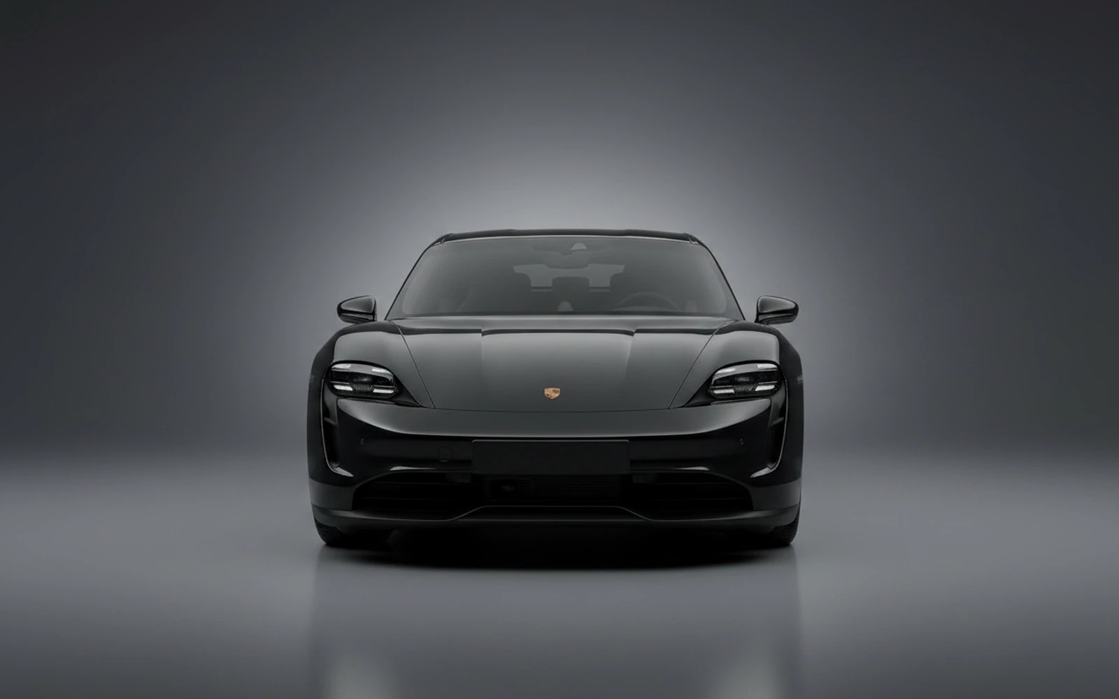 Porsche Taycan Negro 2025 — exterior side view