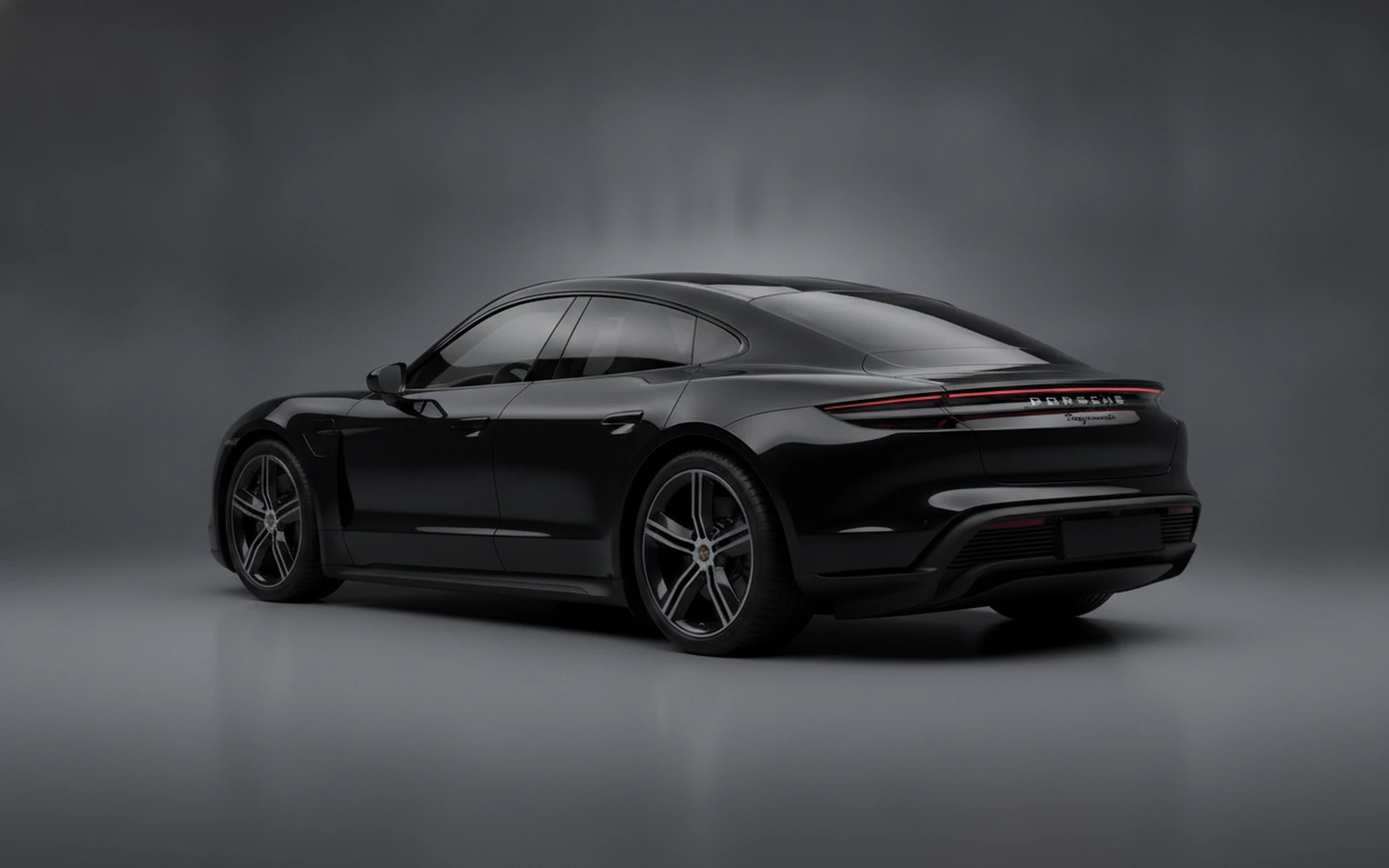 Porsche Taycan Negro 2025 — interior dashboard