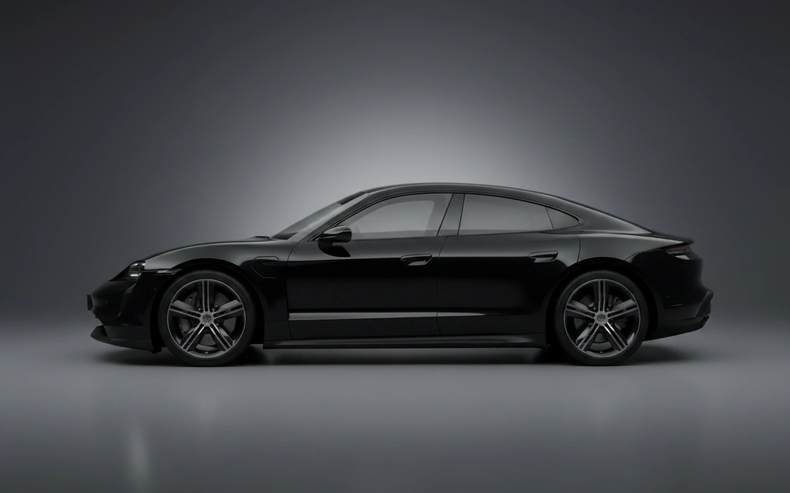 Porsche Taycan Negro 2025 — exterior rear view