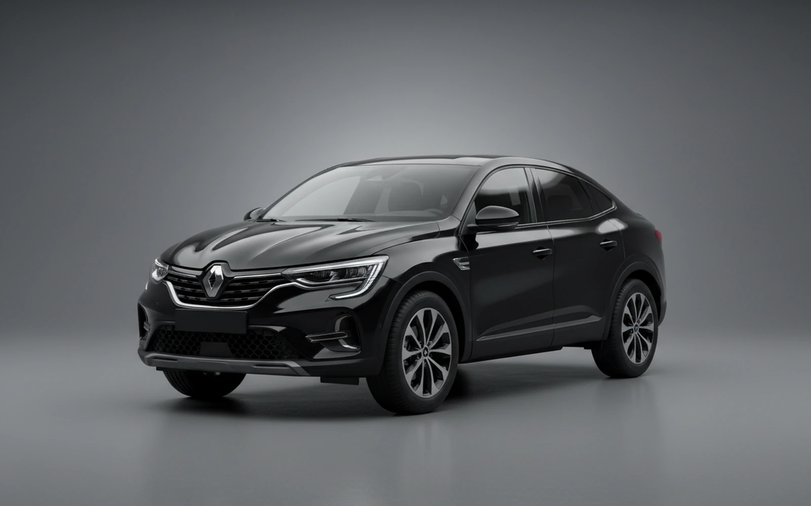 Renault Arkana Aquamarine Black 2025 for rent in Miami — exterior front view