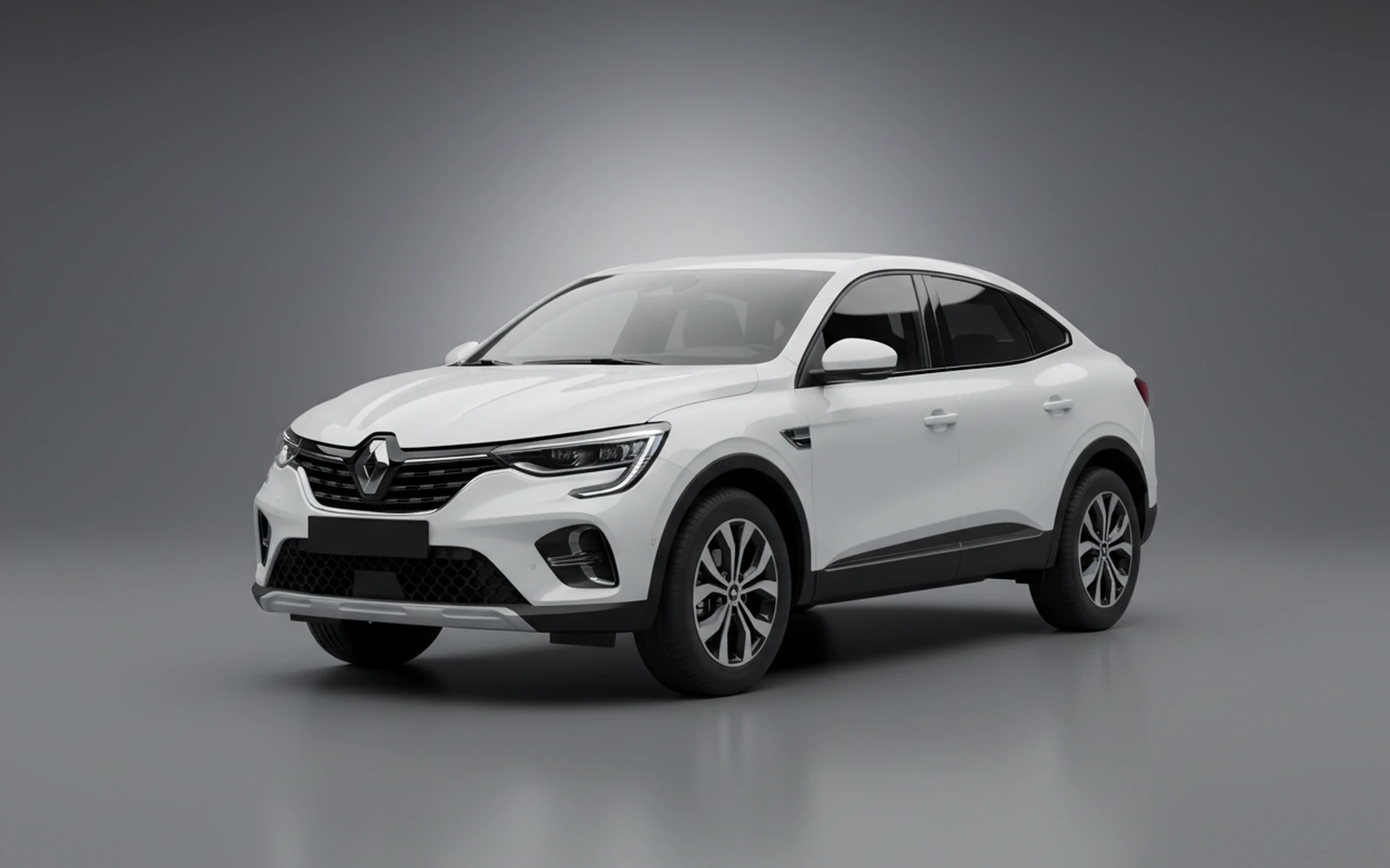 Renault Arkana Aquamarine White 2025 for rent in Miami — exterior front view