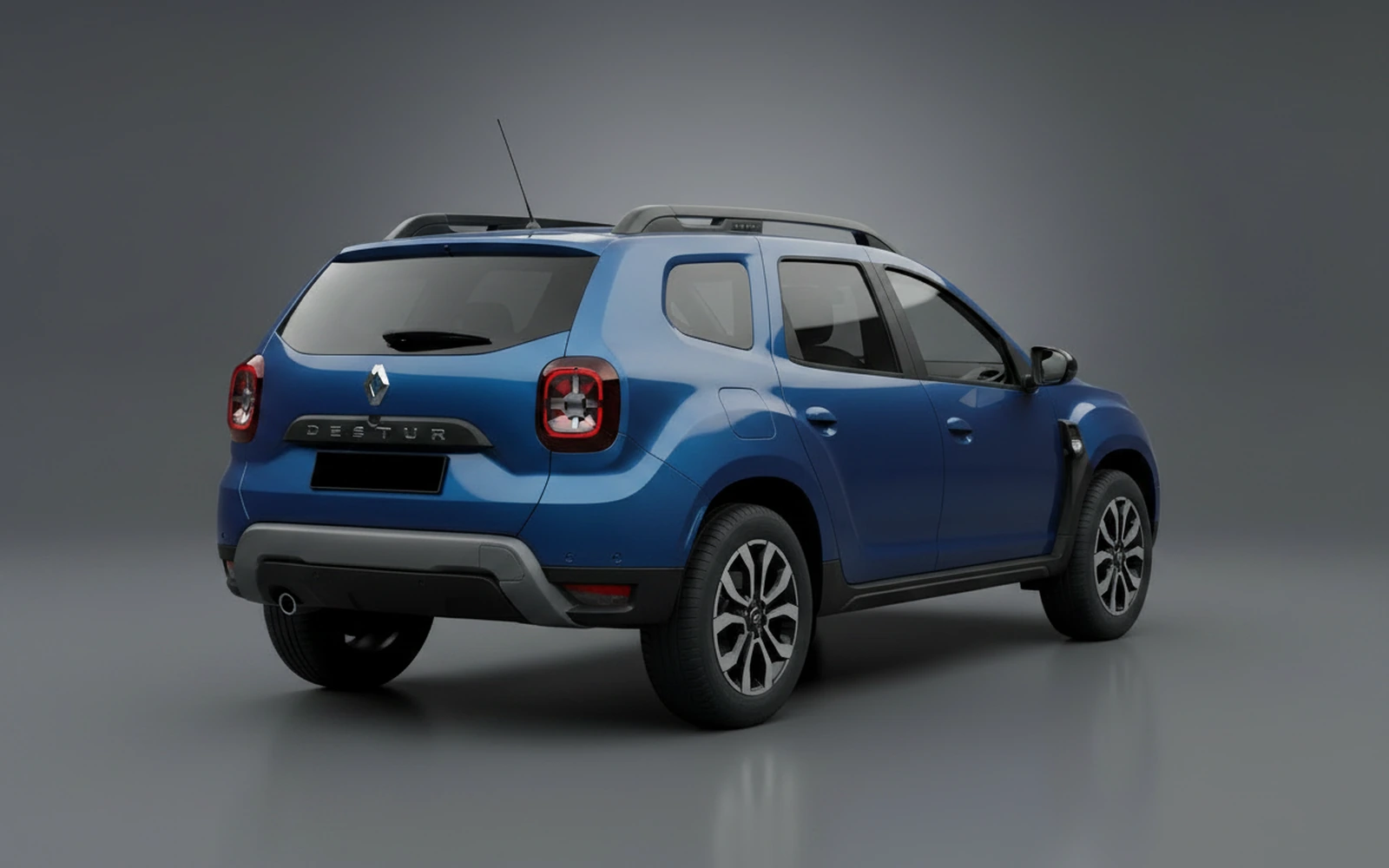 Renault Duster Azul 2025 — interior dashboard