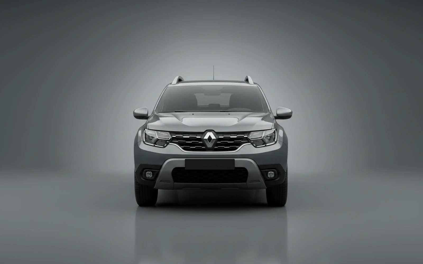 Renault Duster Urban Grey 2025 — exterior side view