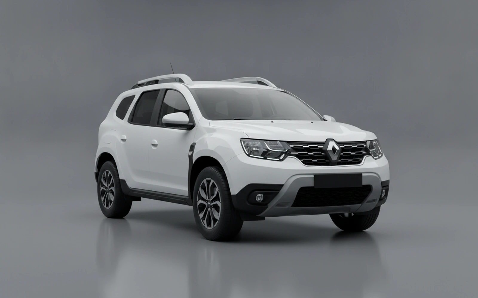 Renault Duster White 2025 for rent in Miami — exterior front view