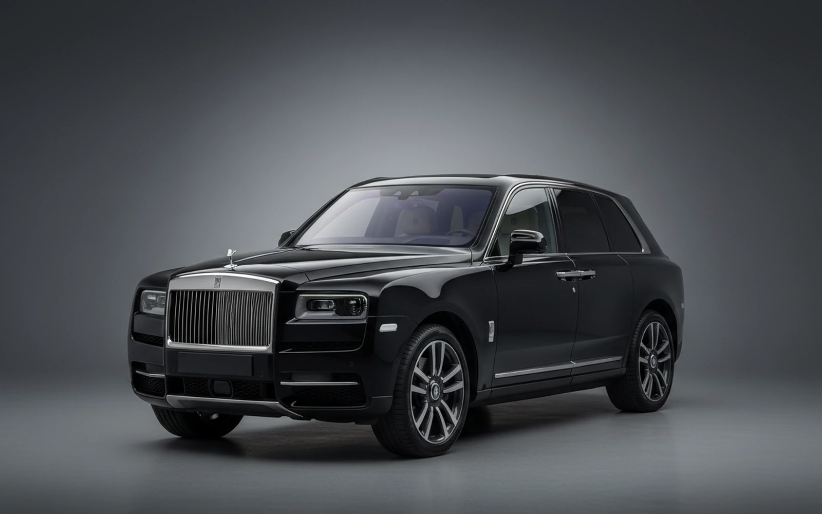 Rolls-Royce Cullinan Black 2022 for rent in Miami — exterior photo