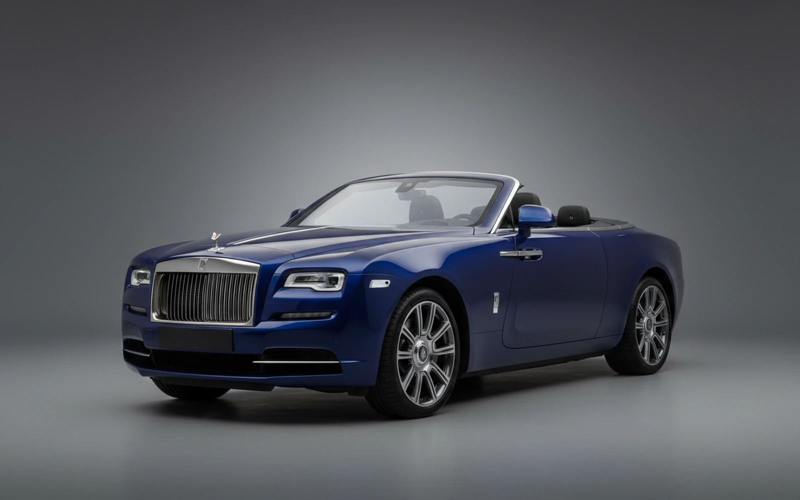 Rolls-Royce Dawn Azul 2022 for rent in Miami — exterior front view