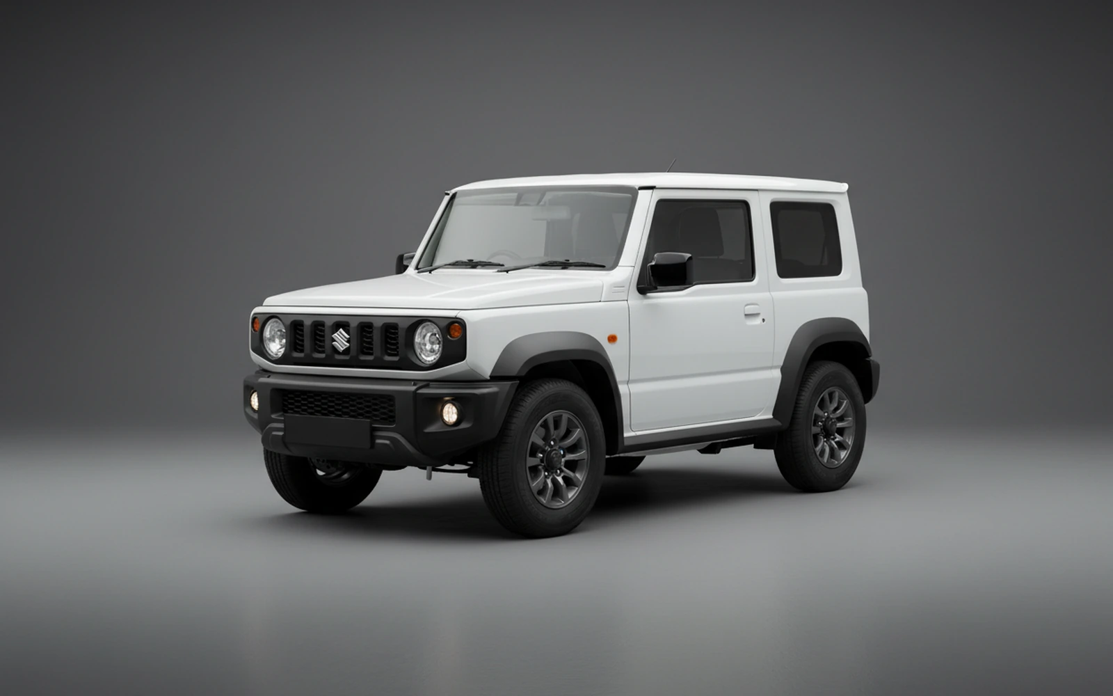 Suzuki Jimny Black White 2026 for rent in Miami — exterior front view