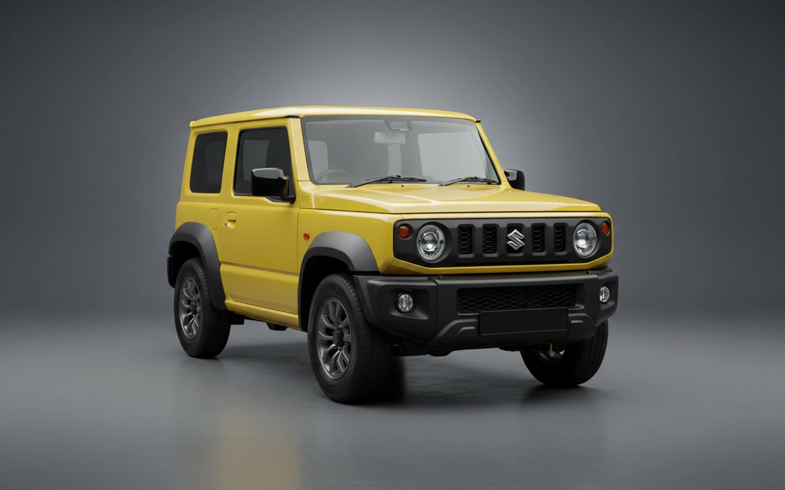 Suzuki Jimny Black Yellow 2026 for rent in Miami — exterior photo