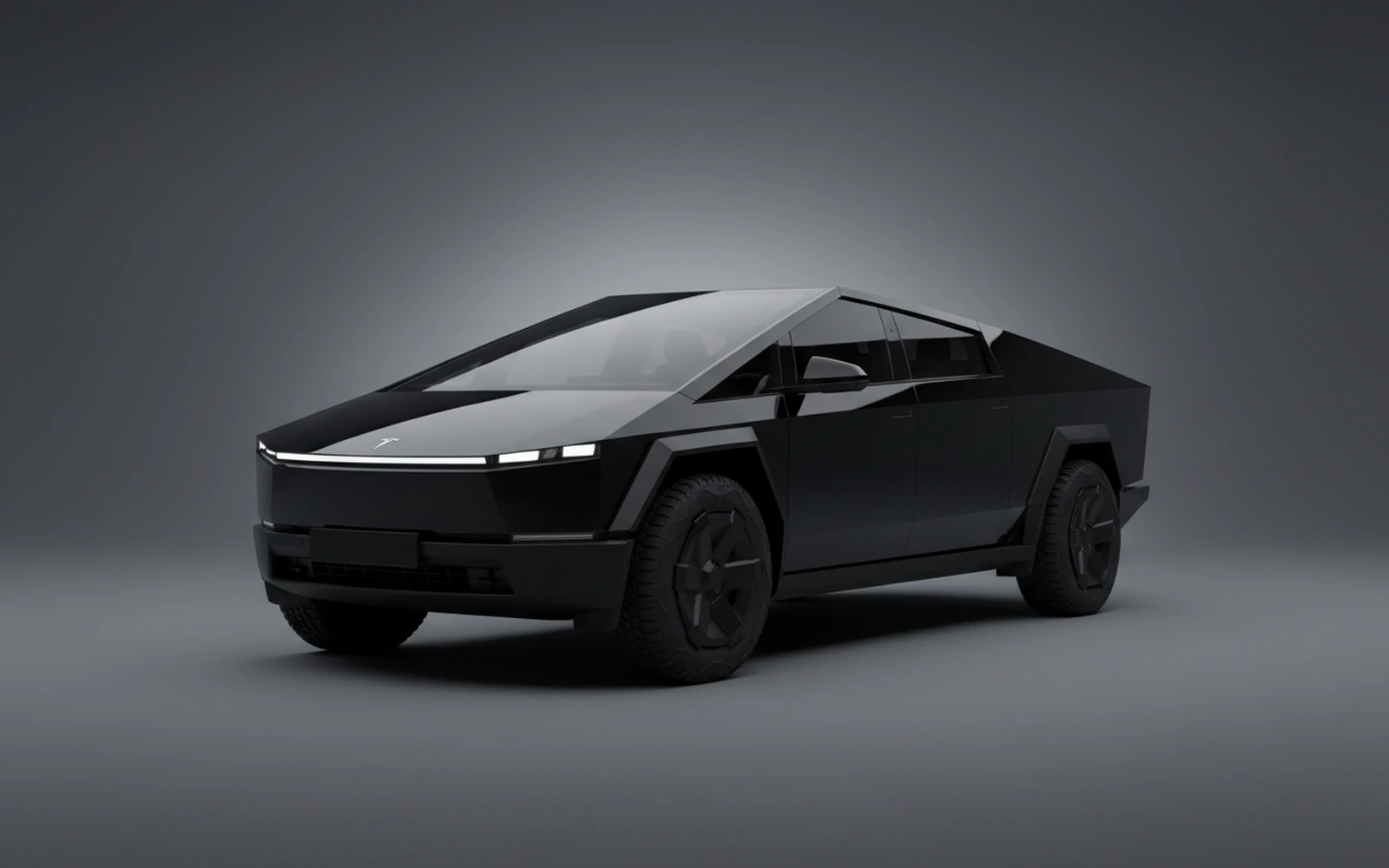 Tesla Cybertruck Negro 2024 for rent in Miami — exterior front view