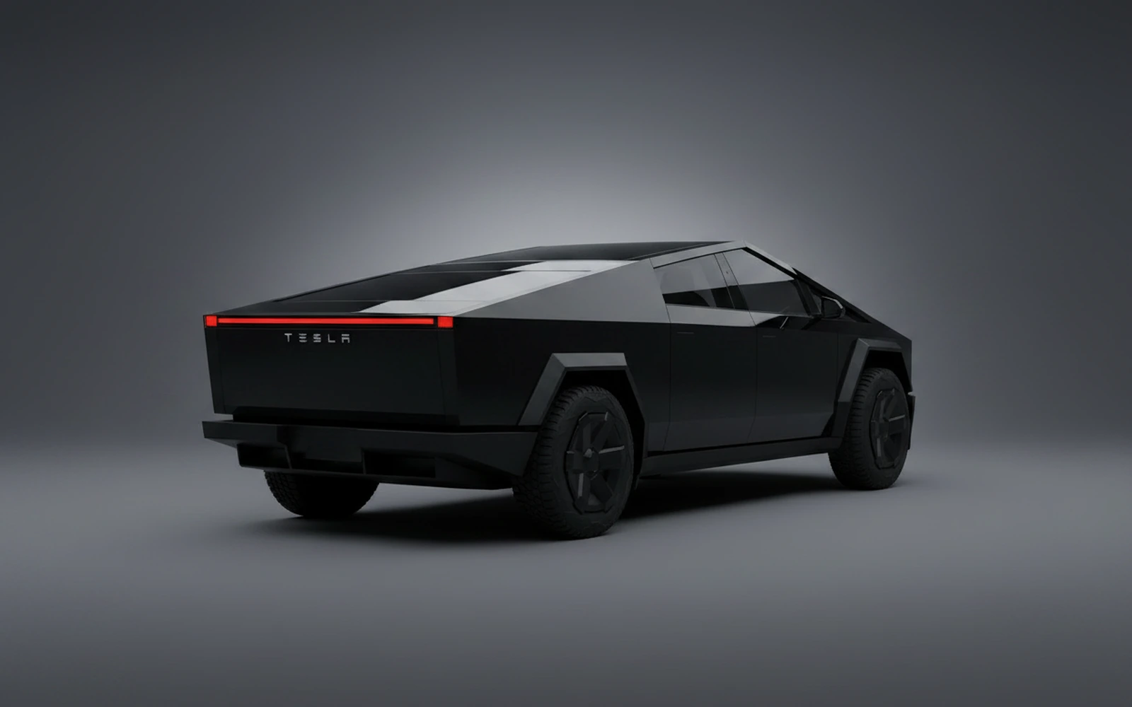 Tesla Cybertruck Negro 2024 — interior dashboard