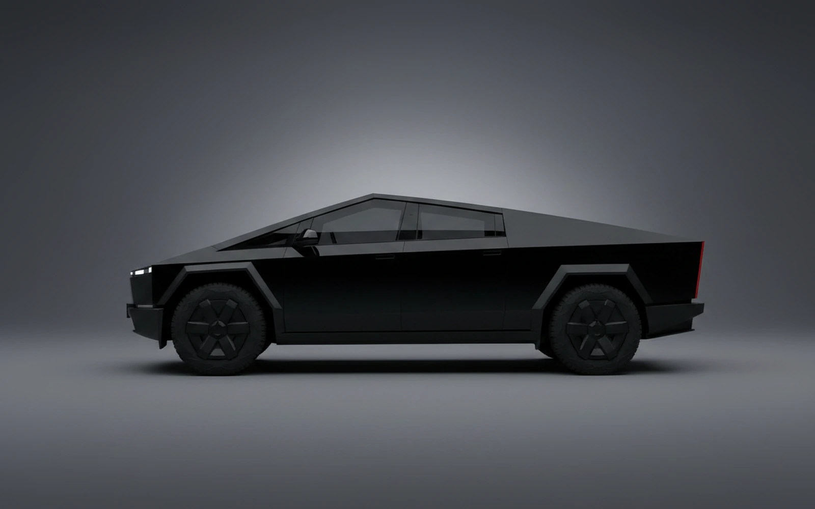 Tesla Cybertruck Negro 2024 — exterior rear view