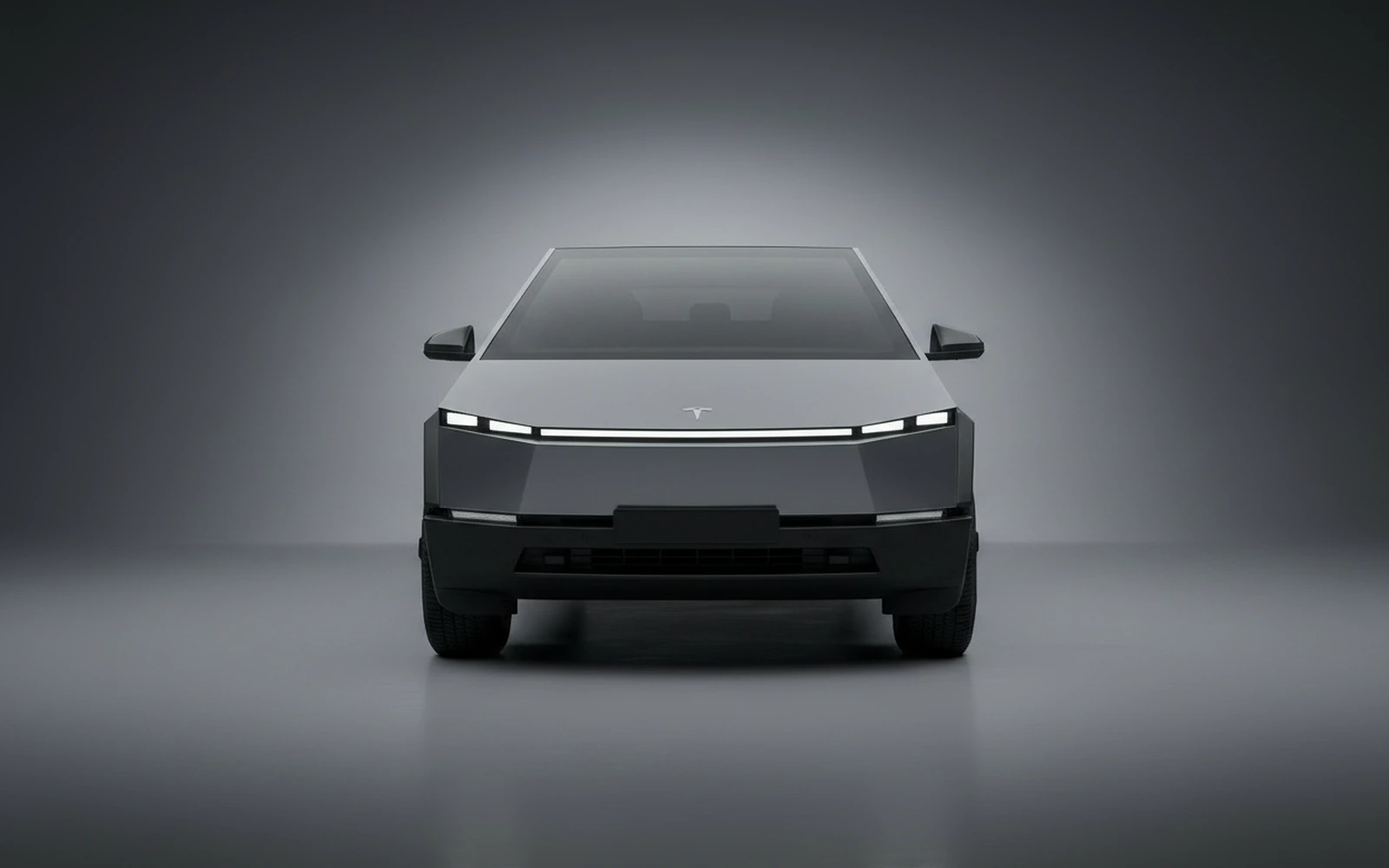 Tesla Cybertruck Grey 2024 — exterior side view