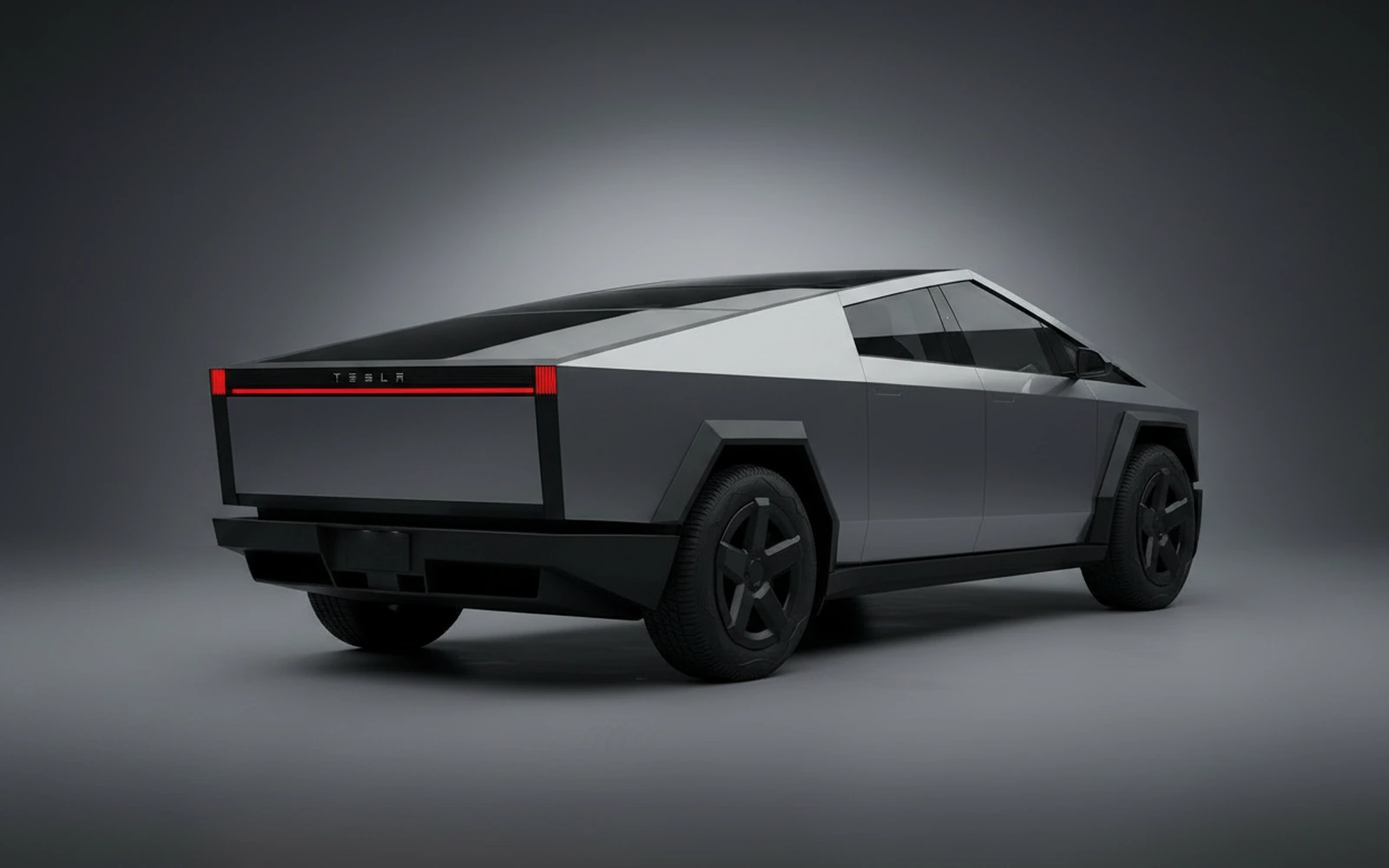 Tesla Cybertruck Grey 2024 — interior dashboard