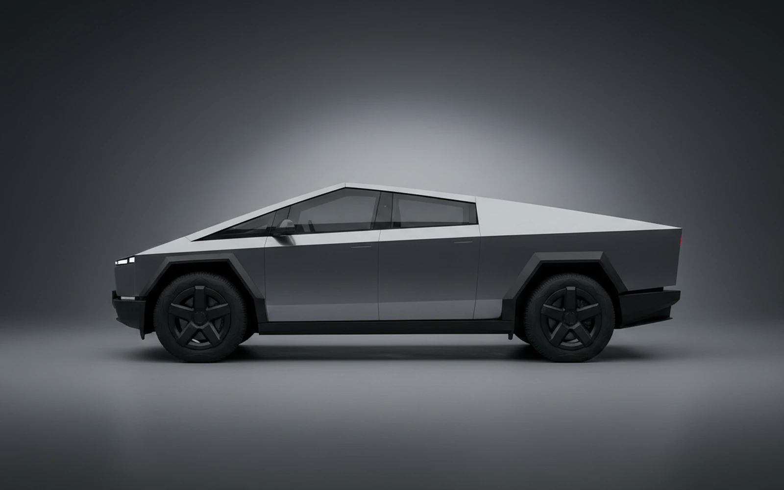 Tesla Cybertruck Grey 2024 — exterior rear view