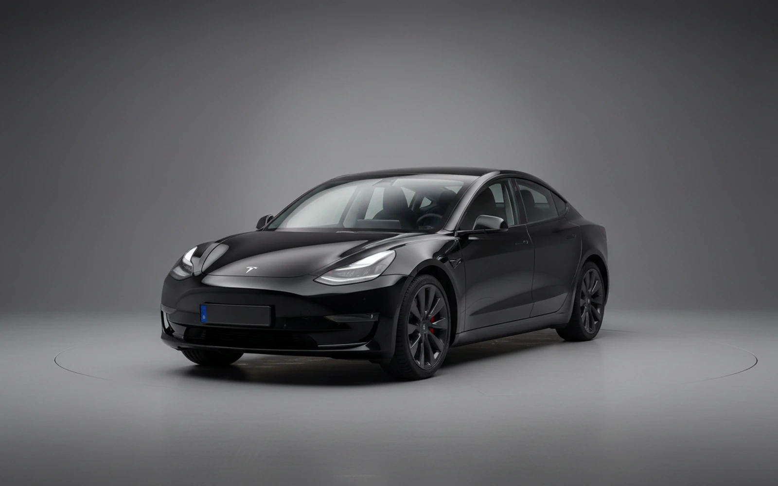 Tesla Model 3 Black 2024 for rent in Miami — exterior photo