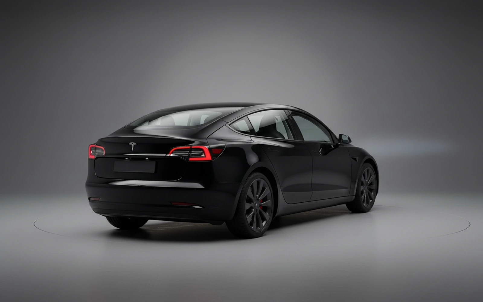 Tesla Model 3 Negro 2024 — interior dashboard