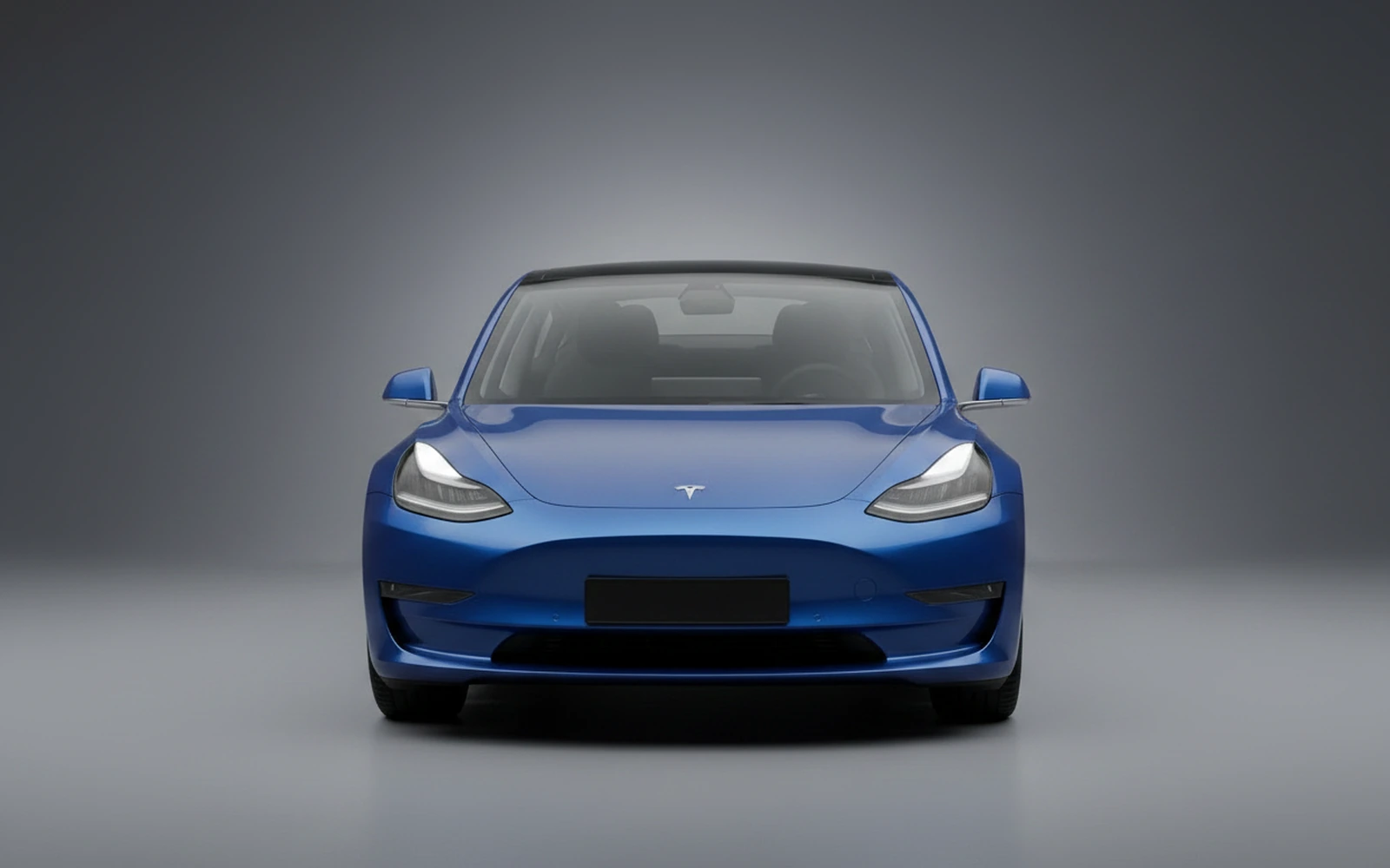 Tesla Model 3 Azul 2025 — exterior side view