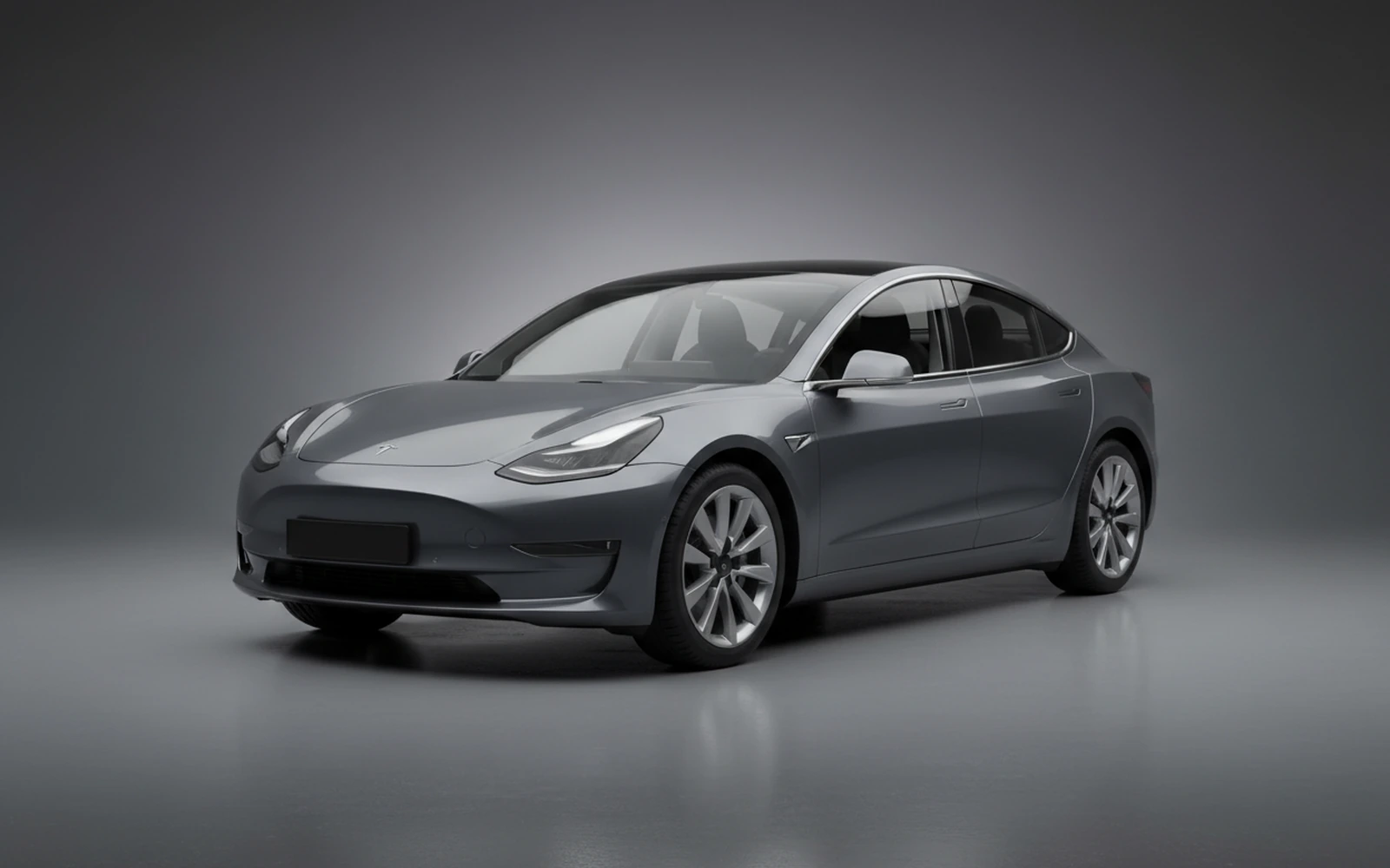 Tesla Model 3 Grey 2025 for rent in Miami — exterior photo