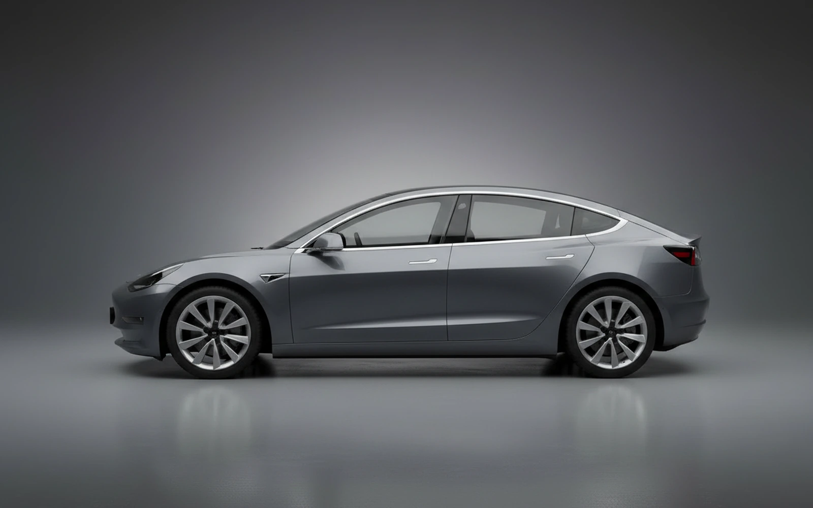 Tesla Model 3 Gris 2025 — exterior rear view
