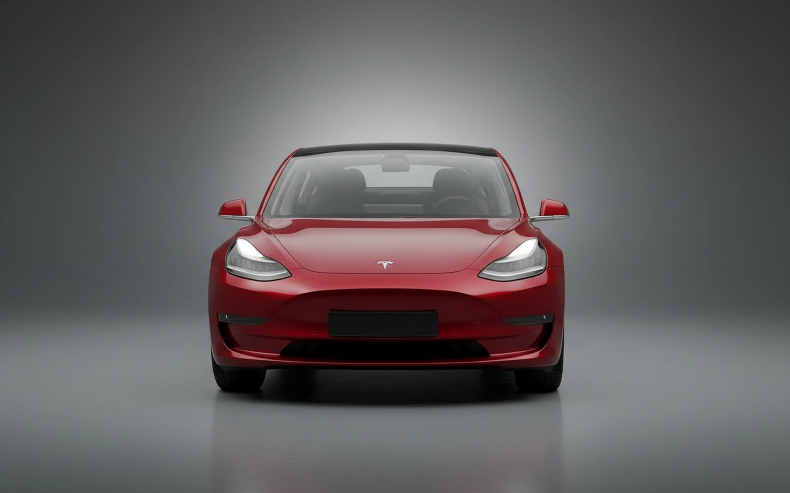 Tesla Model 3 Red 2024 — exterior side view