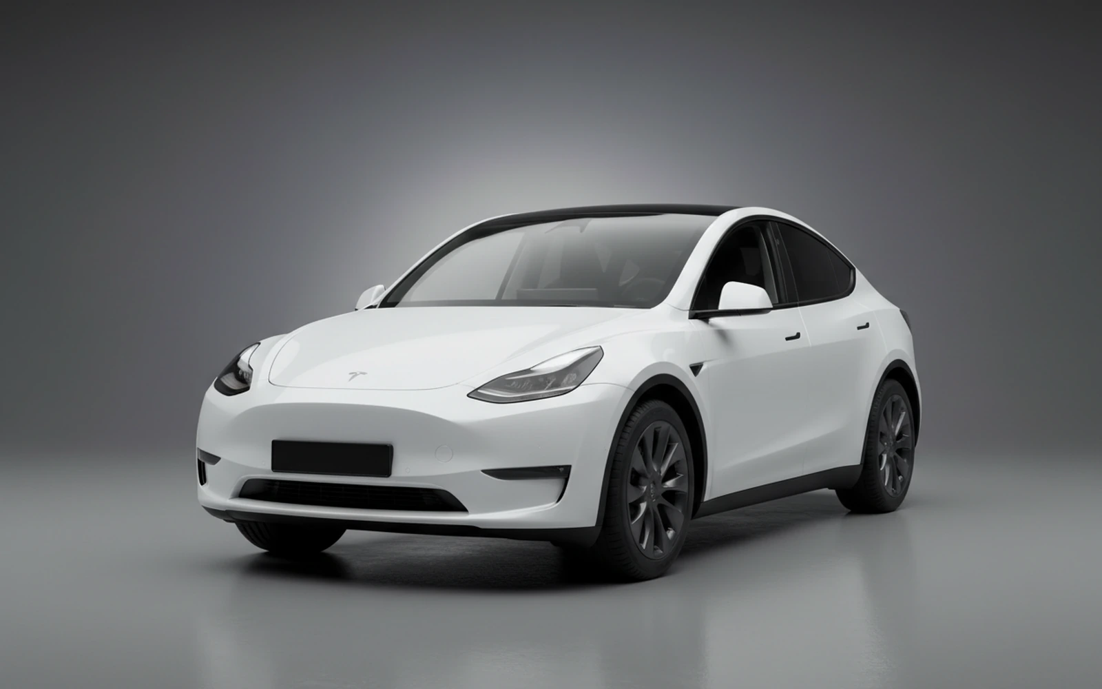 Tesla Model Y White 2024 for rent in Miami — exterior photo
