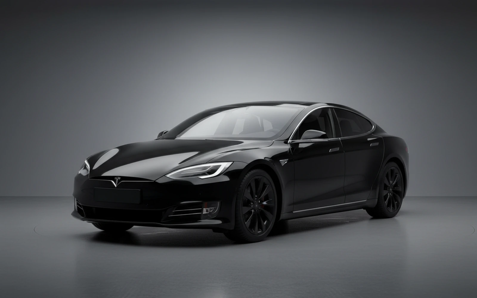 Tesla Model S Plaid Black 2024 for rent in Miami — exterior photo