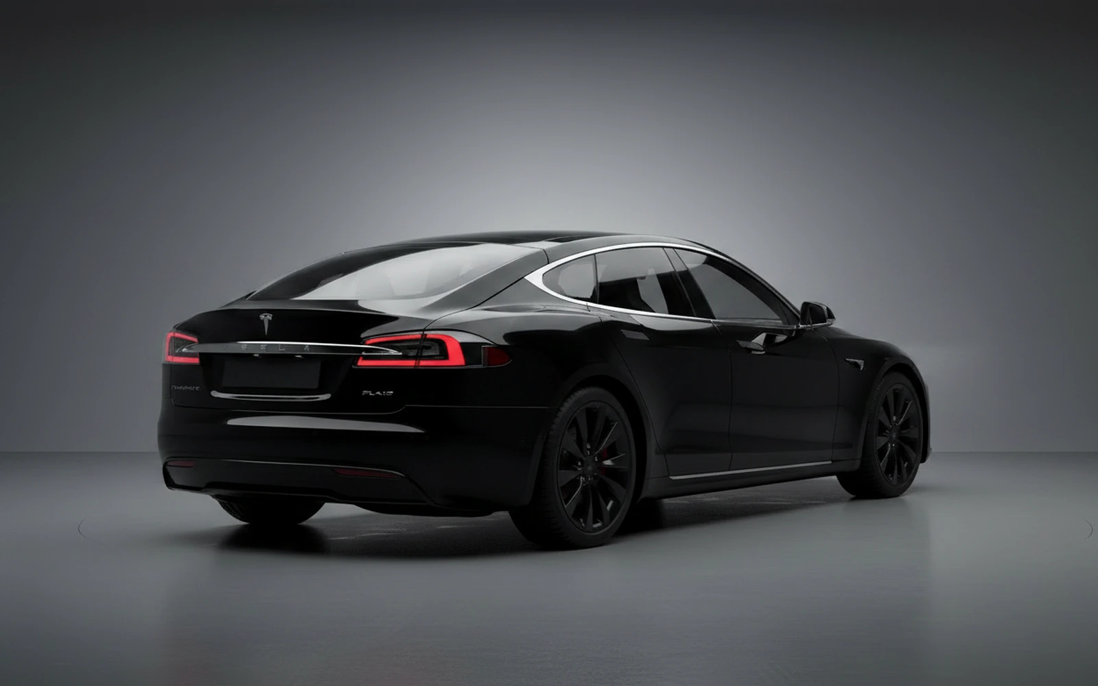 Tesla Model S Plaid Black 2024 — interior dashboard