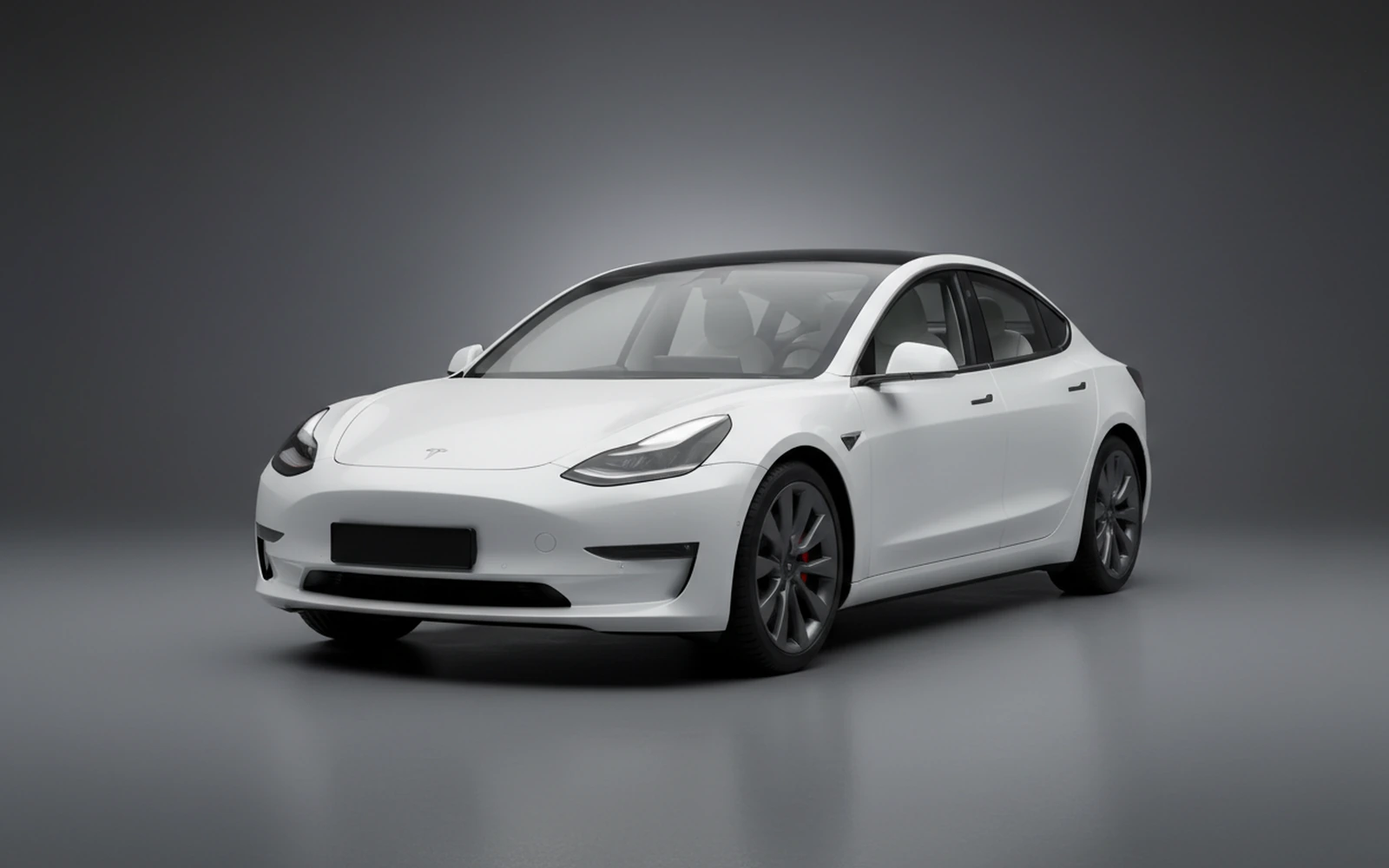 Tesla Model 3 White 2024 for rent in Miami — exterior photo