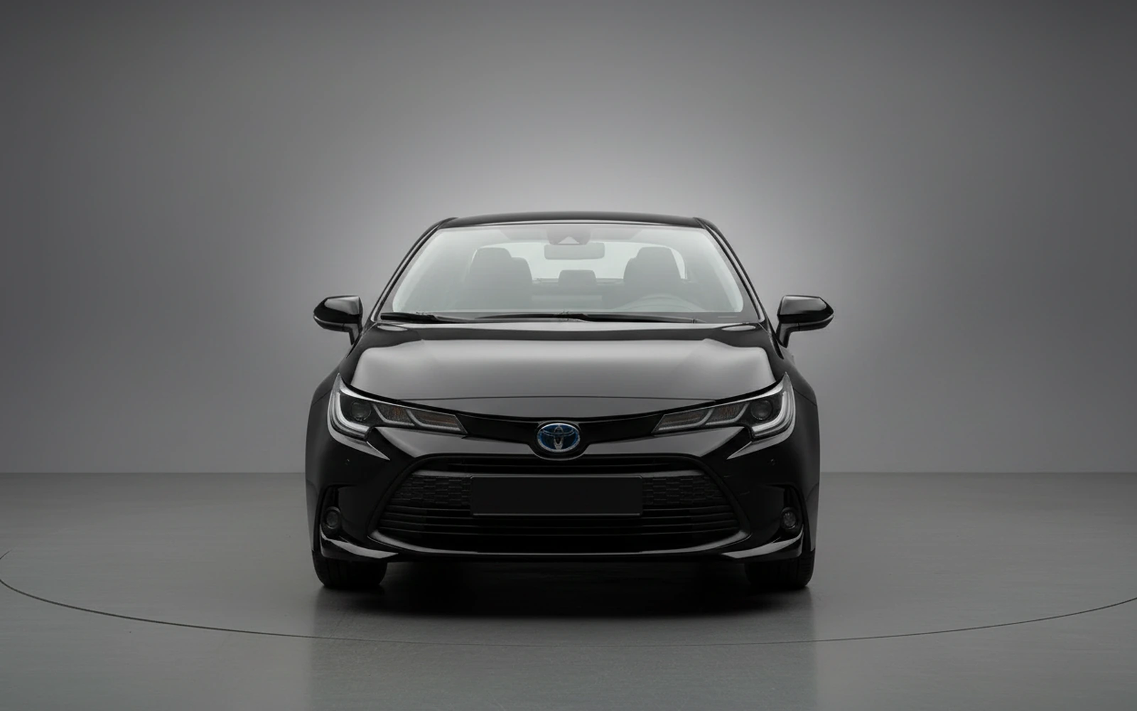 Toyota Corolla Black 2024 — exterior side view