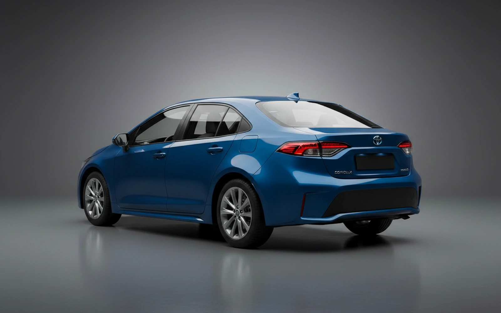 Toyota Corolla Blue 2025 — interior dashboard