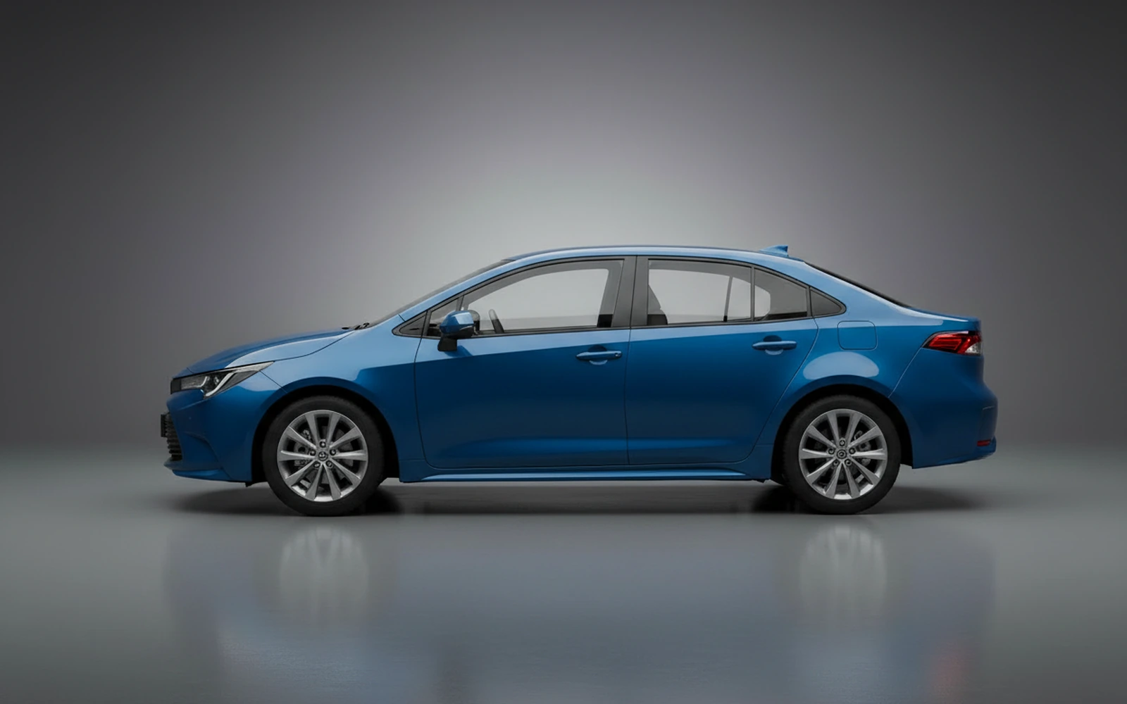 Toyota Corolla Blue 2025 — exterior rear view