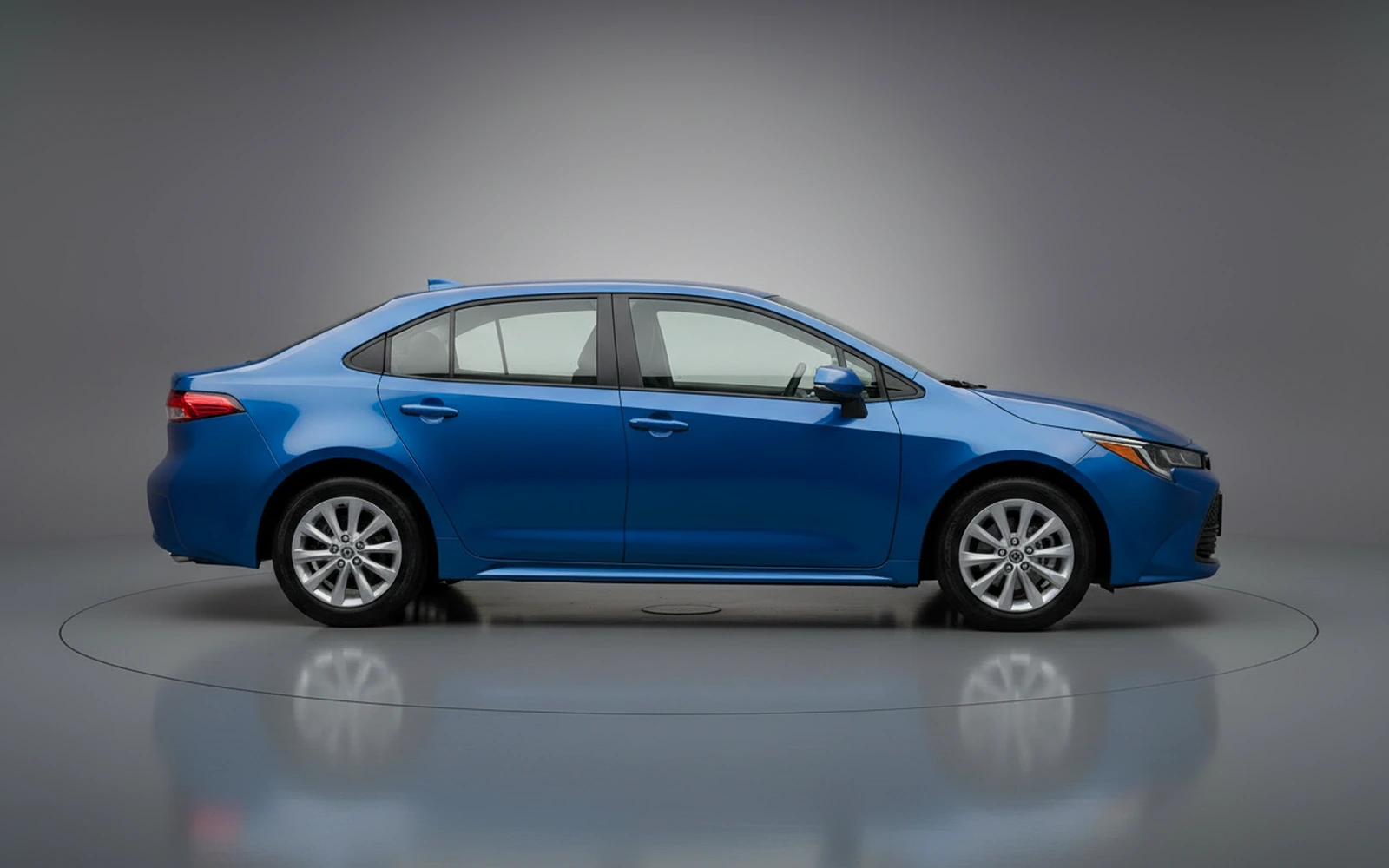Toyota Corolla Blue 2026 — exterior rear view