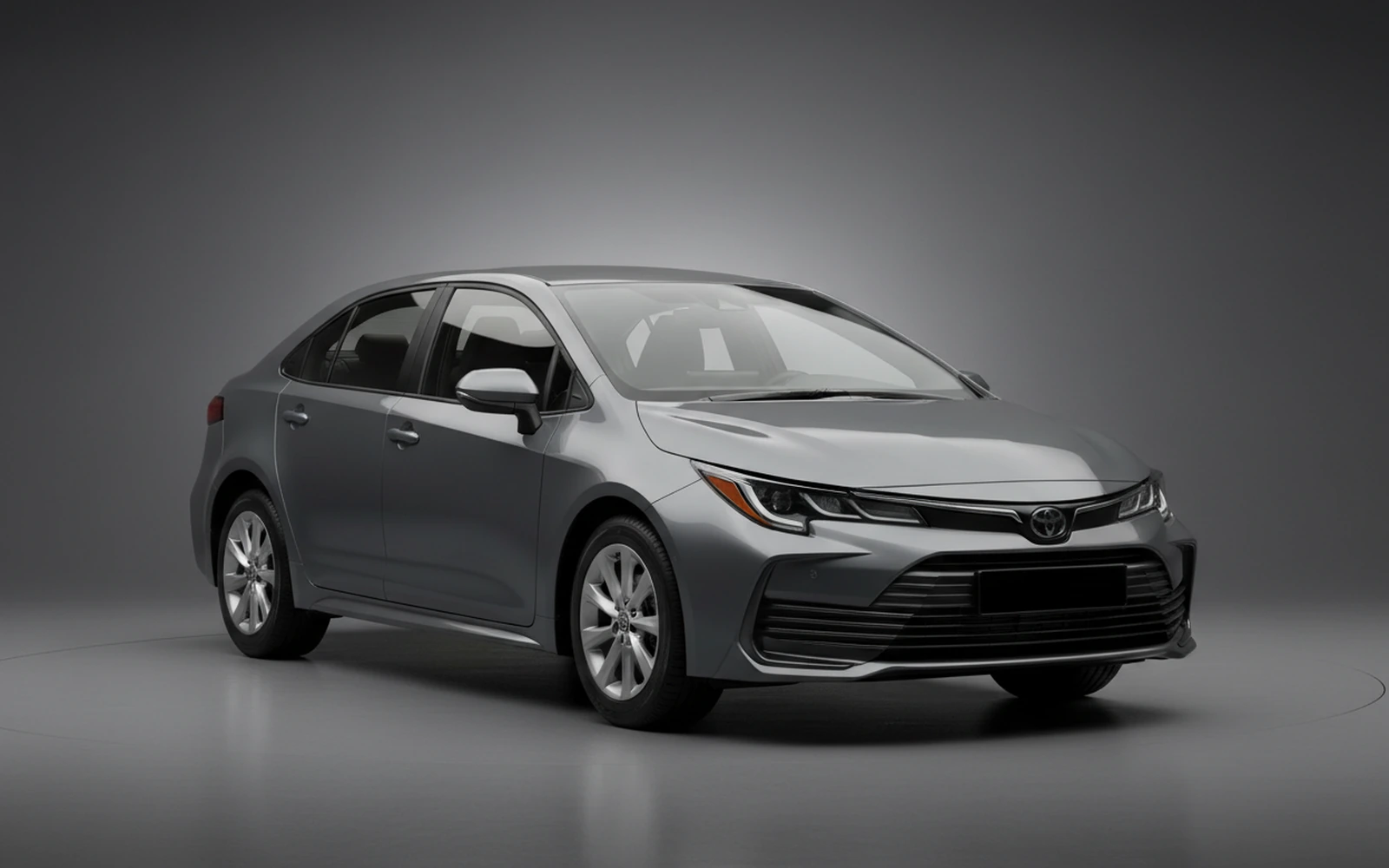 Toyota Corolla Gris 2025 for rent in Miami — exterior front view