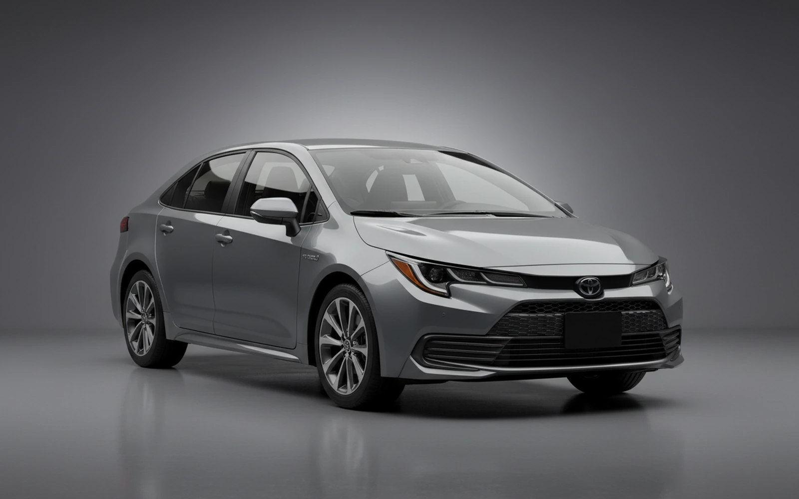 Toyota Corolla Grey 2026 for rent in Miami — exterior front view