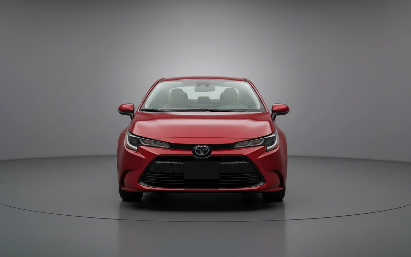 Toyota Corolla Red 2024 — exterior side view