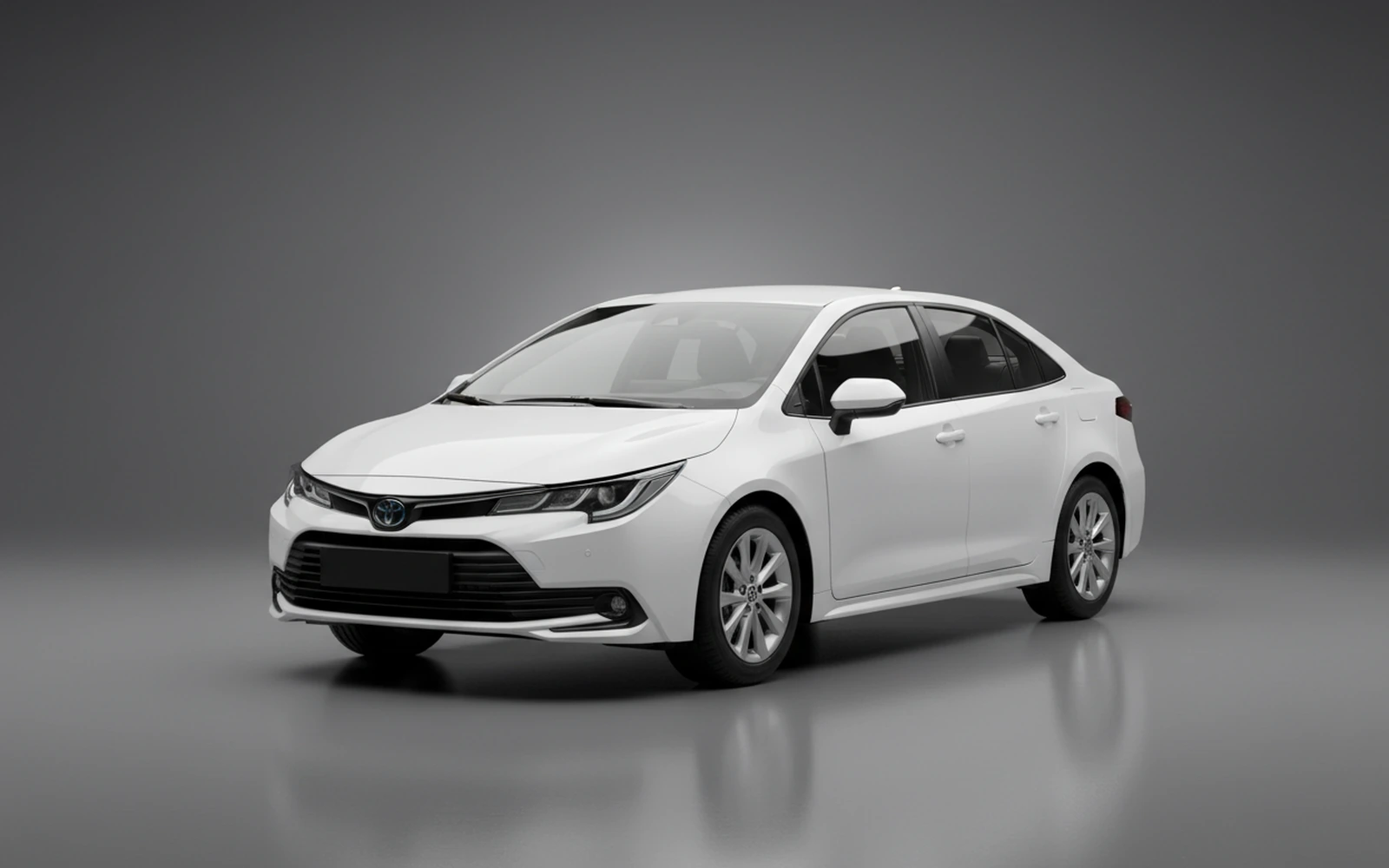 Toyota Corolla White 2025 for rent in Miami — exterior front view