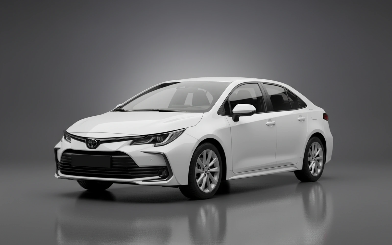 Toyota Corolla White 2026 for rent in Miami — exterior photo